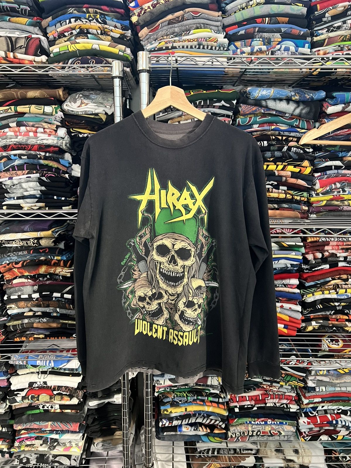 Band Tees 2009 Hirax Violent Assault Metal Tee Hoodie, Sweatshirt | PodTeesHub.com