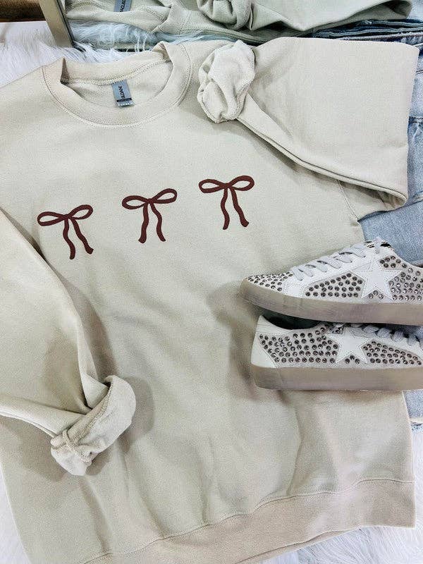 Simple Bow Trio Puff Sweatshirt T-Shirts, Hoodie | PodTeesHub.com