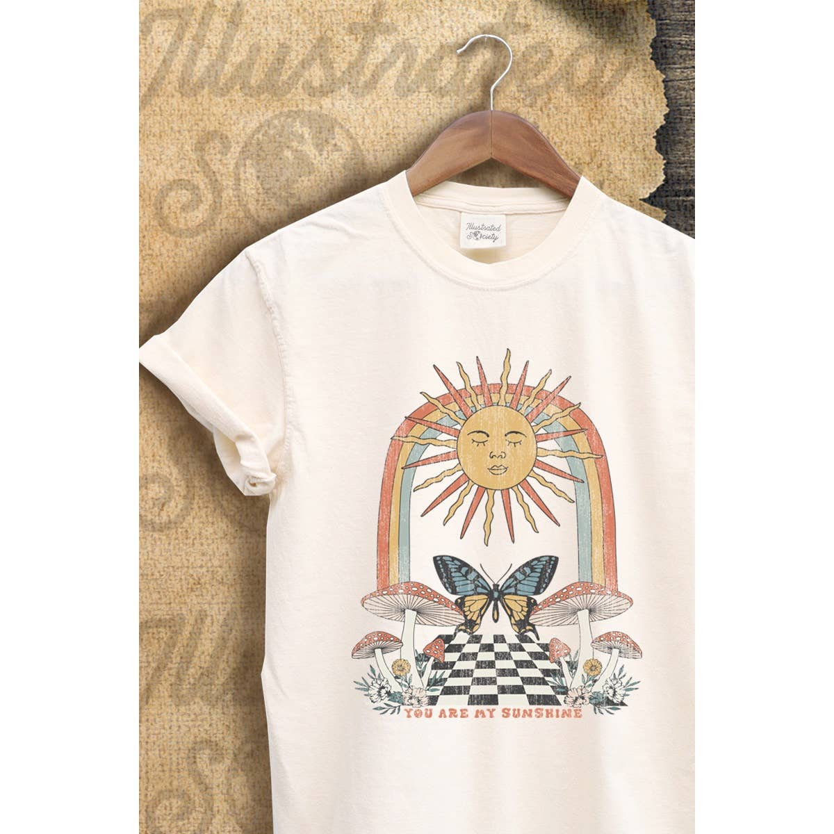 You Are My Sunshine Vintage Graphic  Tee Hoodie, Sweatshirt | PodTeesHub.com