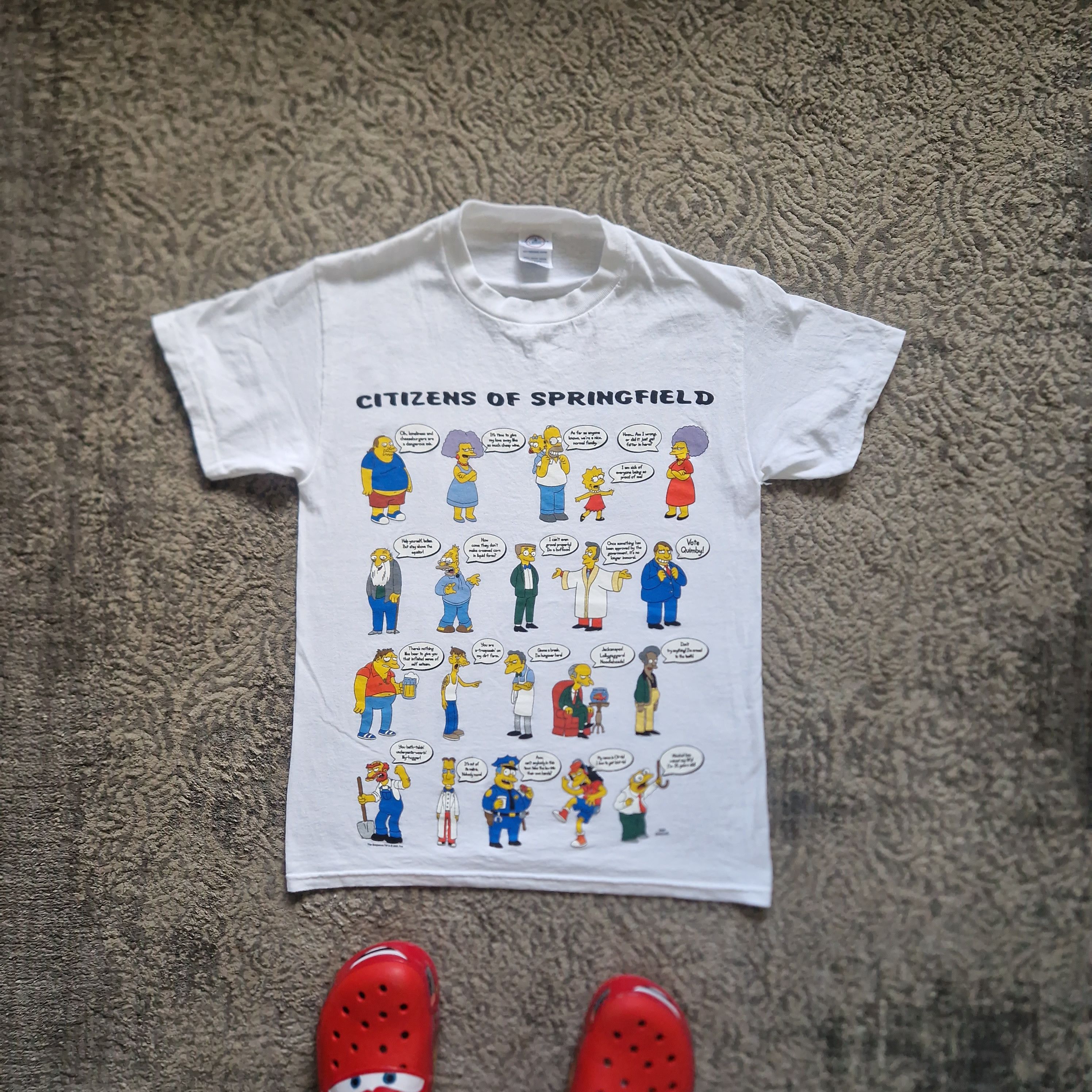 Simpsons Vintage The Simpsons Citizens Of Springfield T Shirt Hoodie, Sweatshirt | PodTeesHub.com