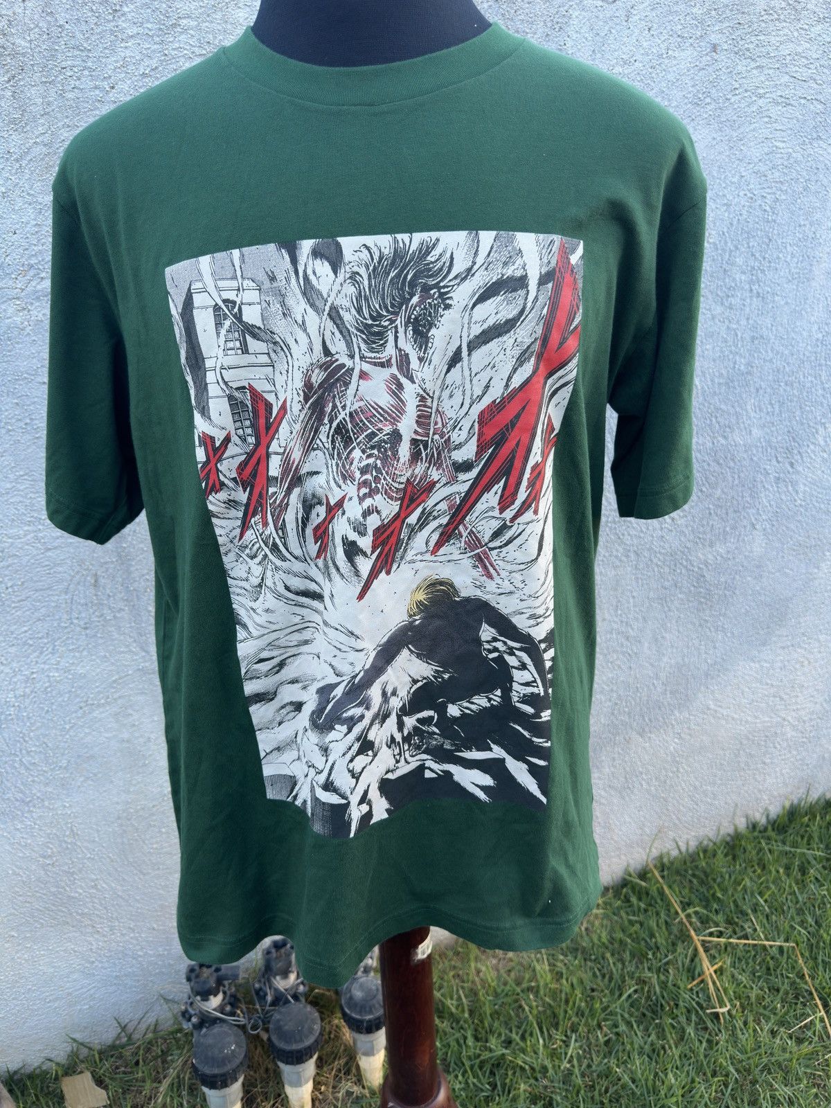 Attack On Titan Green Shirt Men S L Anime Hoodie, Sweatshirt | PodTeesHub.com