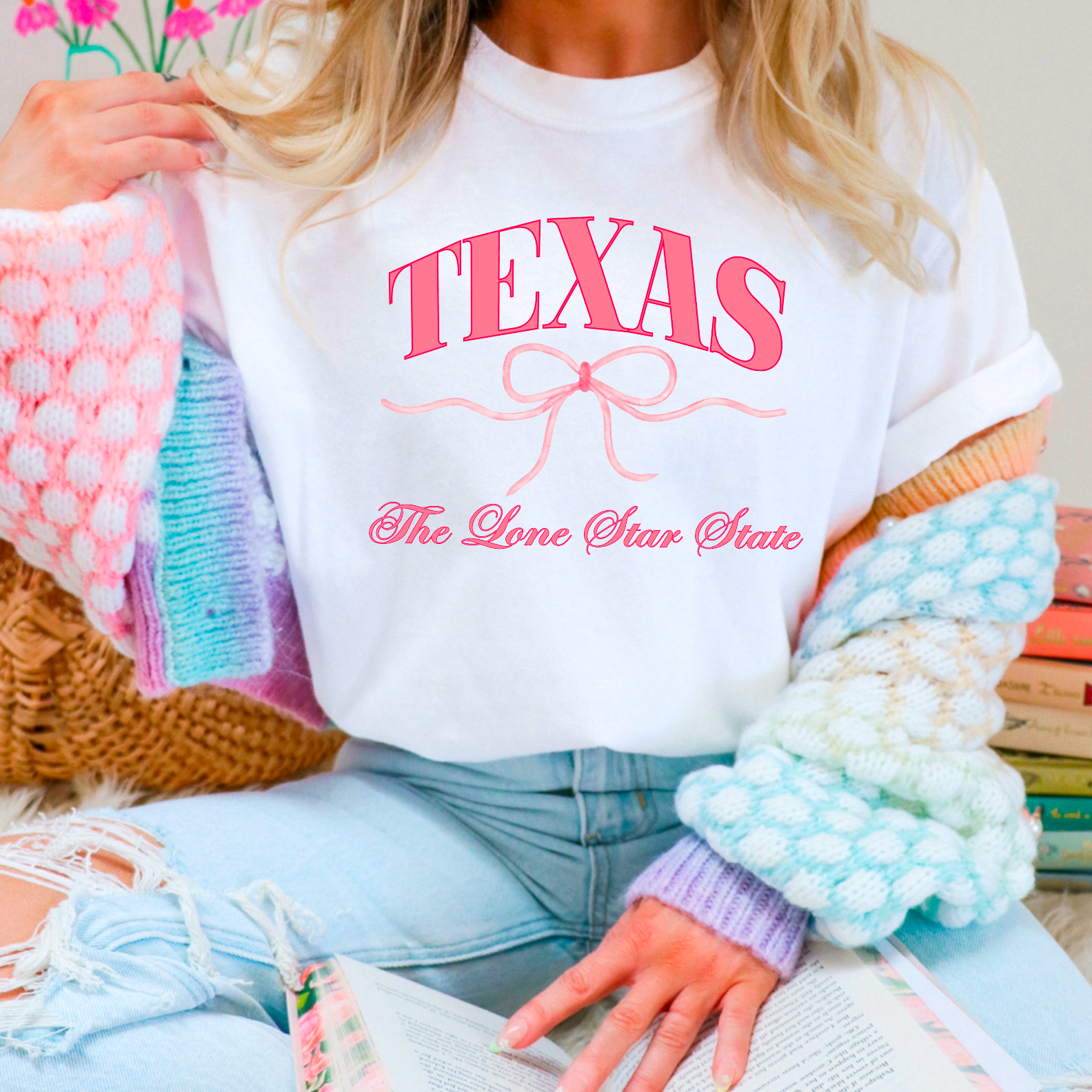 Coquette Tee | Texas Graphic Tee | Ladies Graphic Tee Hoodie, Sweatshirt | PodTeesHub.com