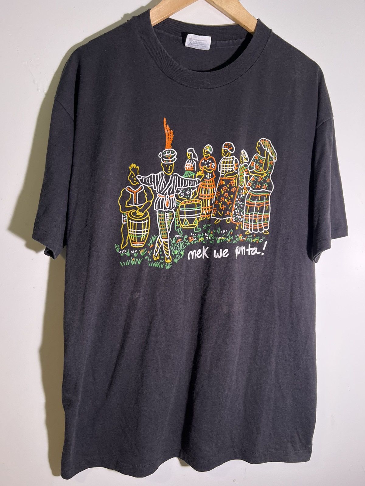 Vintage 90 S Vtg Vintage Mek We Punta Black Caribbean Retro T Shirt Hoodie, Sweatshirt | PodTeesHub.com
