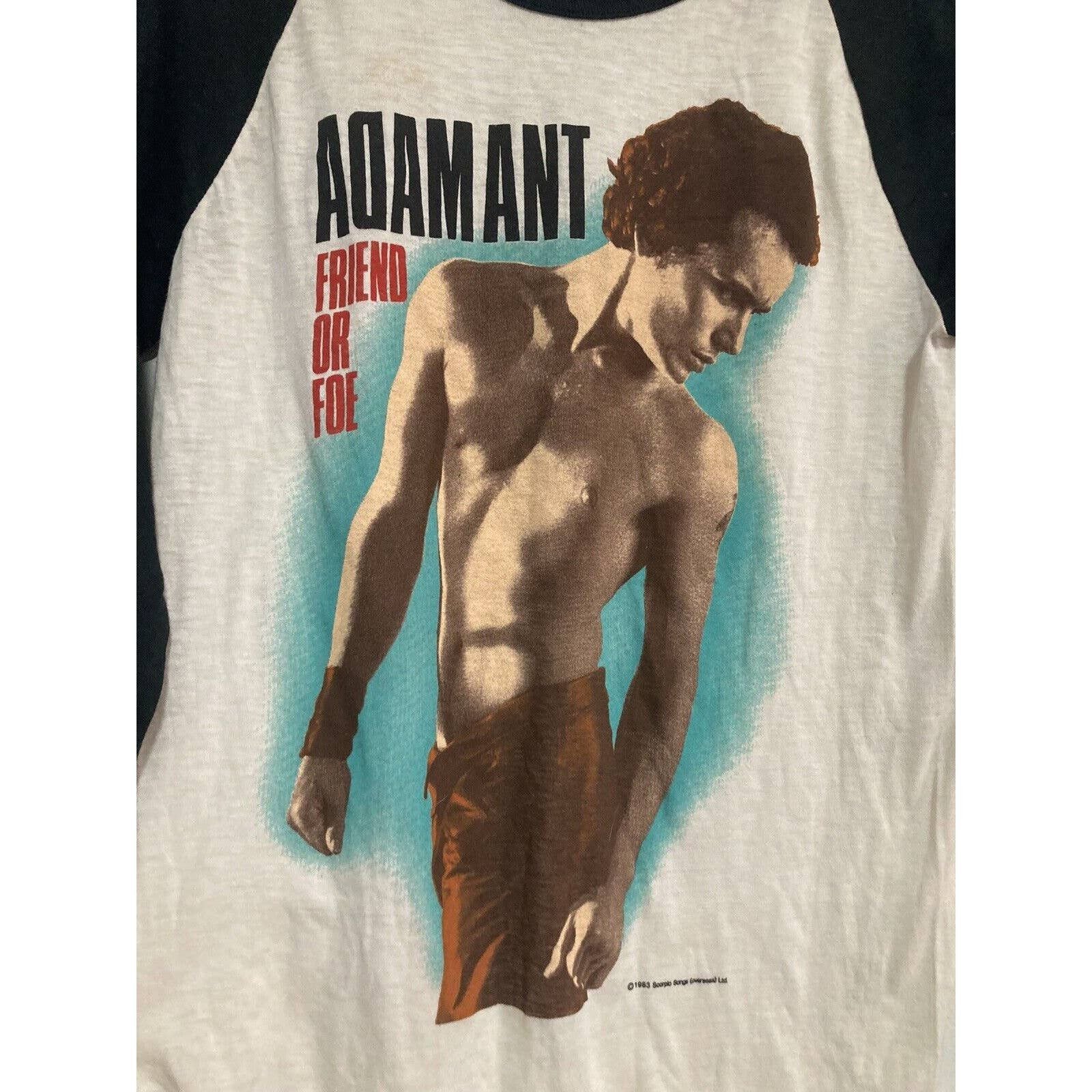 Vintage Adam Ant Tour 1984 Concert T Shirt Small 80s Vintage Band Hoodie, Sweatshirt | PodTeesHub.com