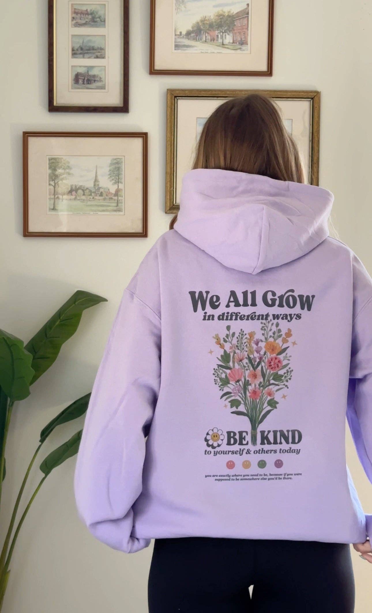 We All Grow in Different Ways Lavendar Hoodie T-Shirts, Sweatshirt | PodTeesHub.com