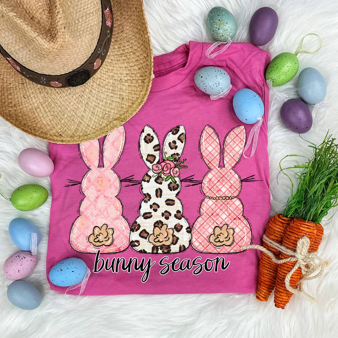 Bunny Season Everyday Tee Hoodie, Sweatshirt | PodTeesHub.com