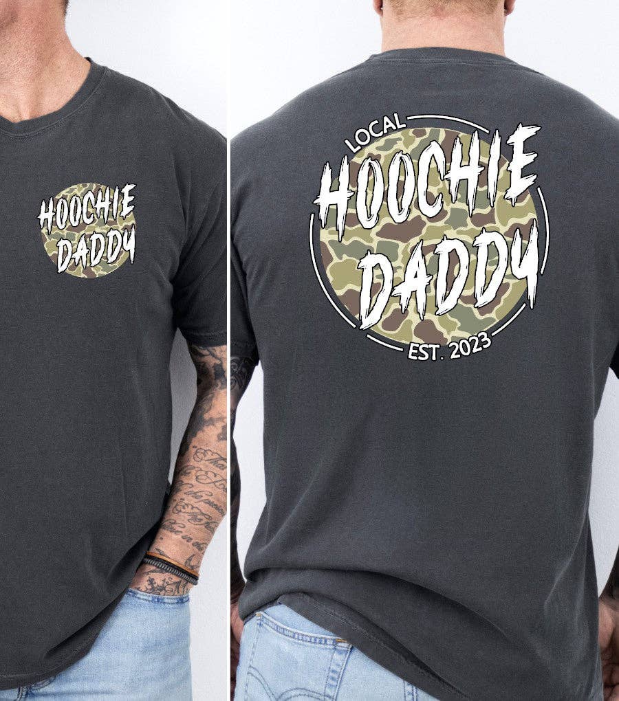 Camo Hoochie Daddy Graphic Tee Hoodie, Sweatshirt | PodTeesHub.com