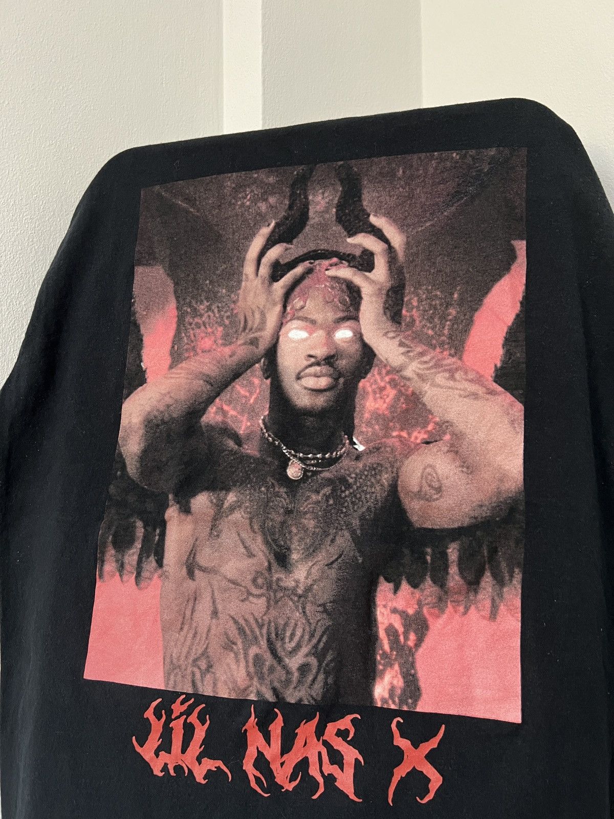 Rap Tees X Vintage Lil Nas X Devil Montero Promo T Shirt Hoodie, Sweatshirt | PodTeesHub.com