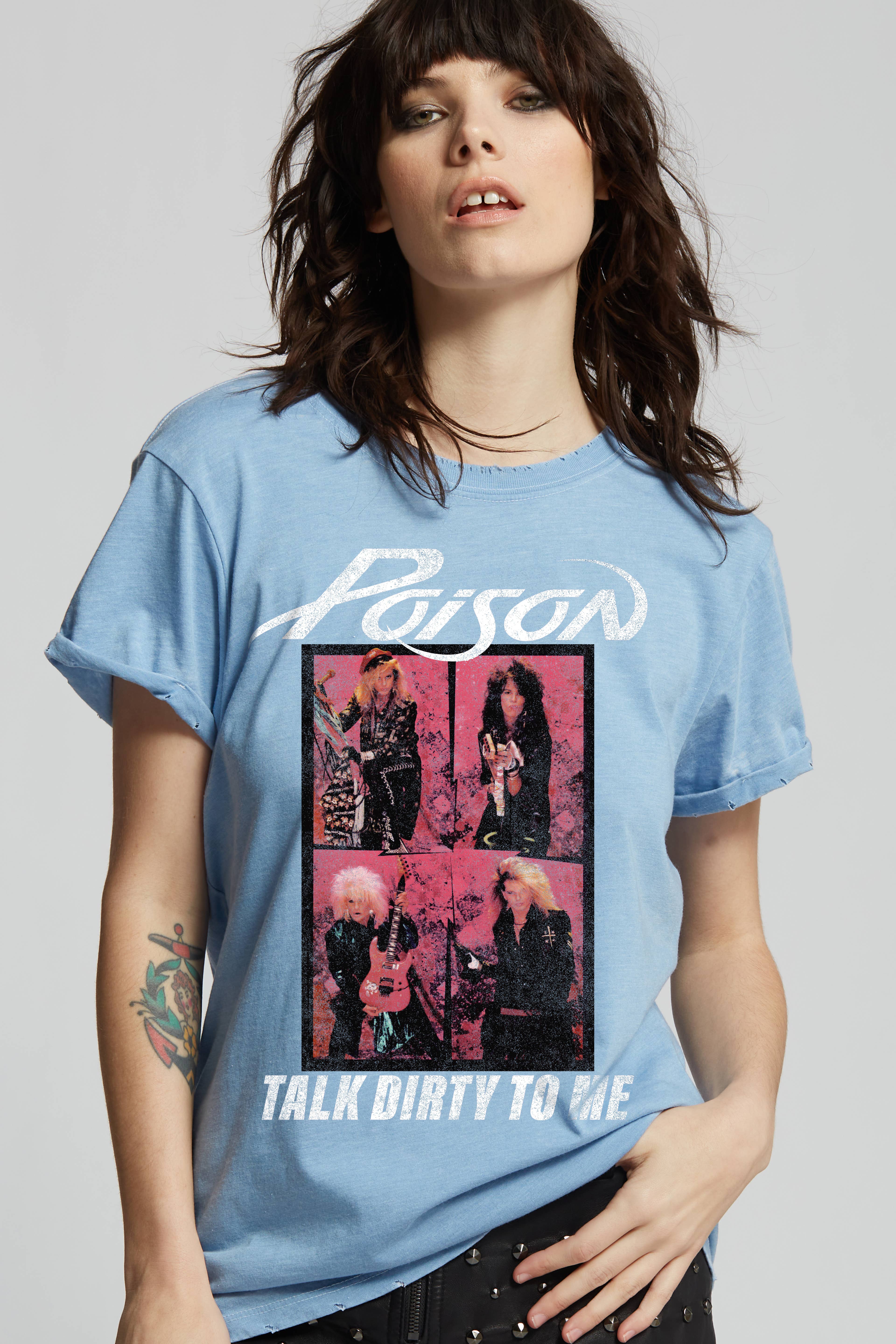 302639 - 330 Poison Talk Dirty To Me Burn Out Tee Hoodie, Sweatshirt | PodTeesHub.com