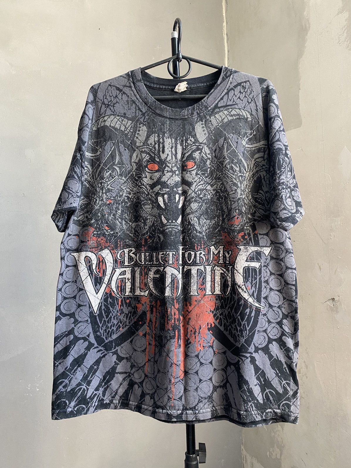 Band Tees Vintage Bullet For My Valentine The Poison Allover T Shirt Hoodie, Sweatshirt | PodTeesHub.com