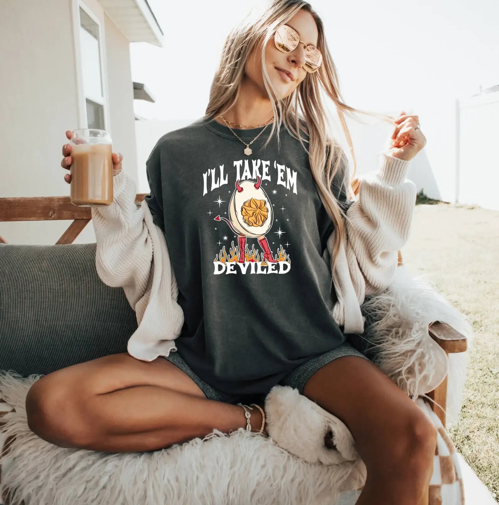 I'll Take Them Deviled T-Shirt, Thanksgiving Shirt Hoodie, Sweatshirt | PodTeesHub.com