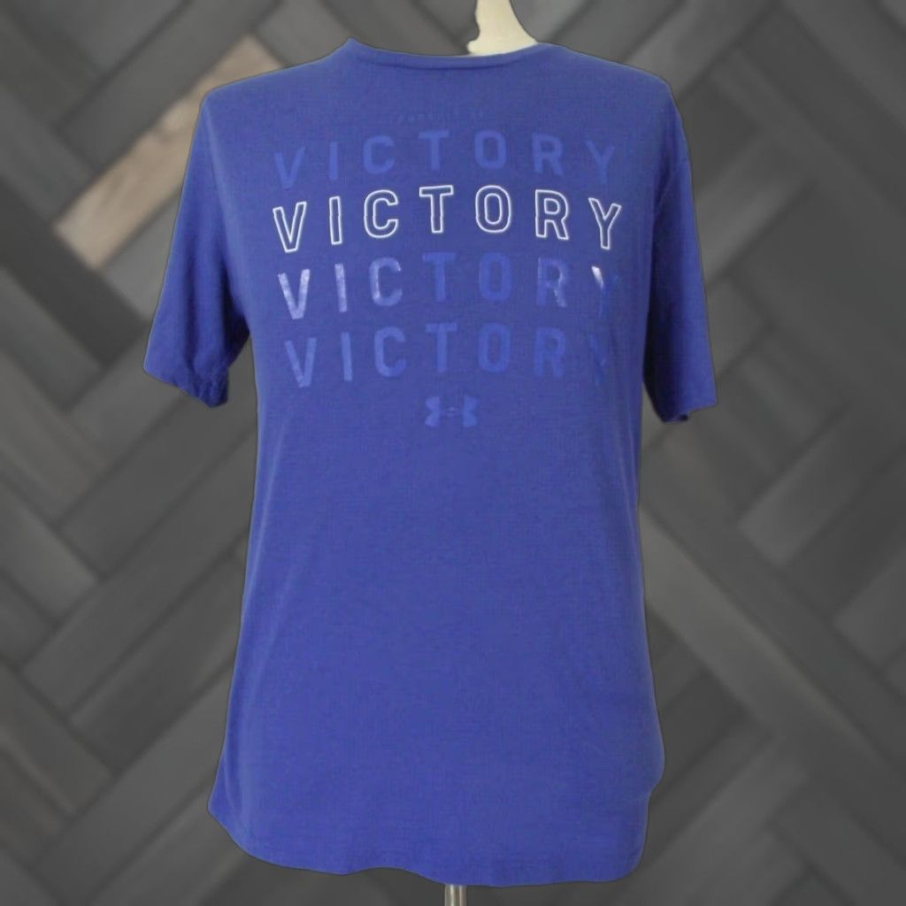 Armour Under Armour Heatgear Shirt Adult Men S Large Blue Short Sleeve Sports T Shirt Hoodie, Sweatshirt | PodTeesHub.com