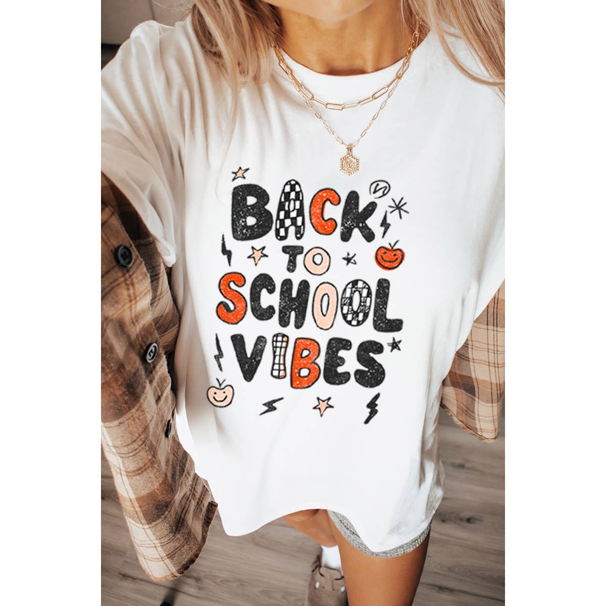Back To School Vibes Vintage  Graphic Oversized Tee Hoodie, Sweatshirt | PodTeesHub.com