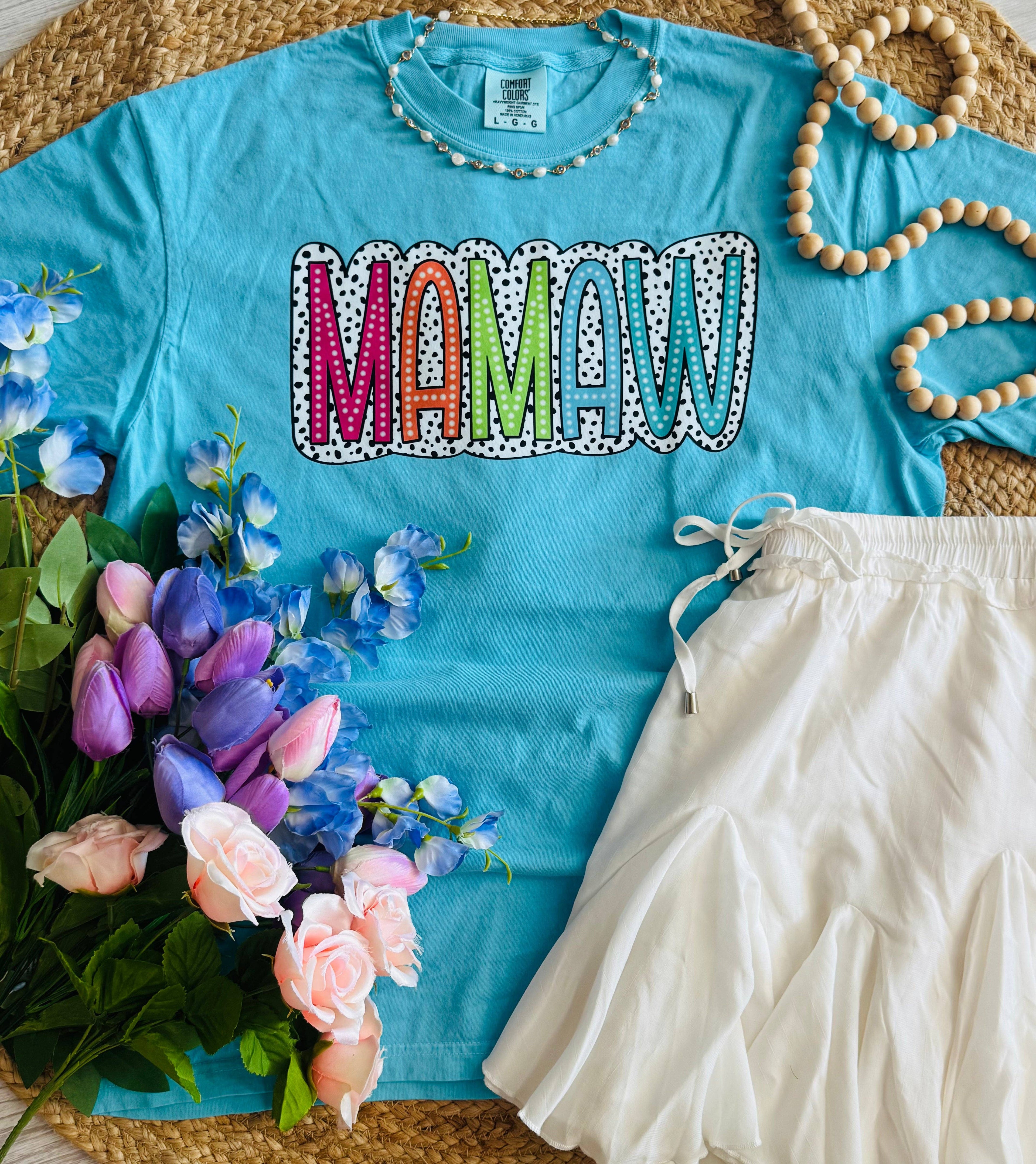 Mamaw Dalmatian Tee Hoodie, Sweatshirt | PodTeesHub.com