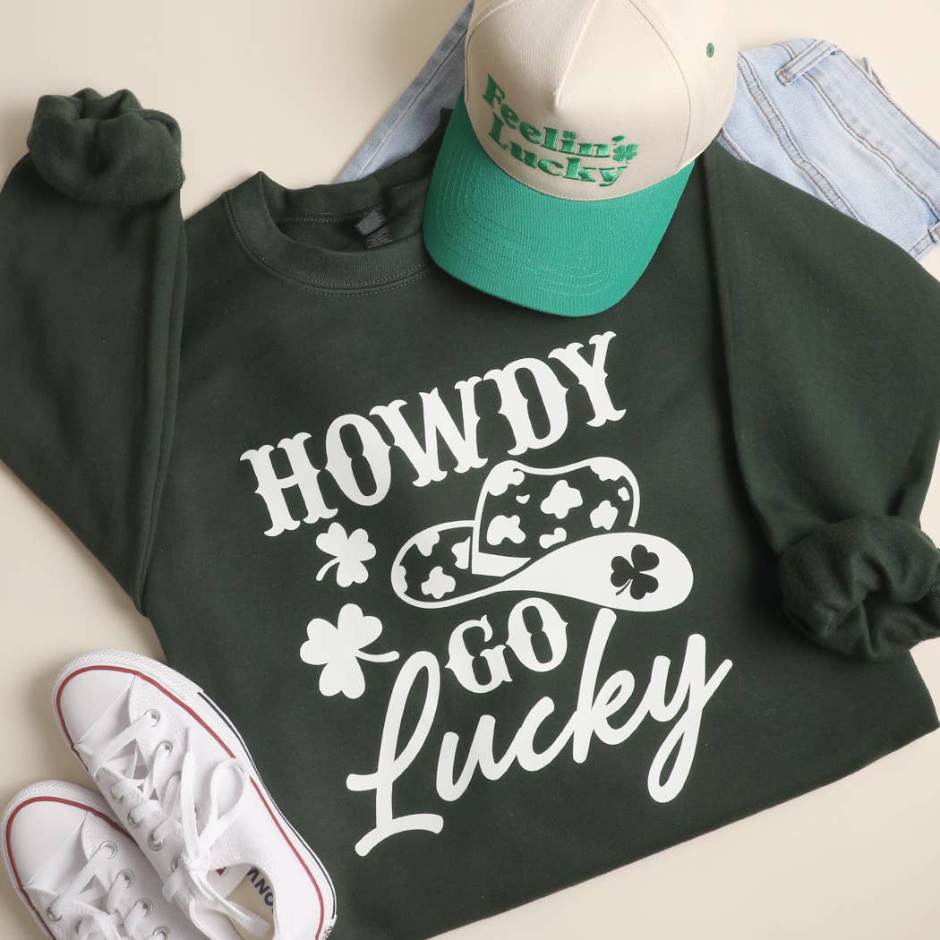 Howdy Go Lucky Heavyweight Sweatshirt T-Shirts, Hoodie | PodTeesHub.com