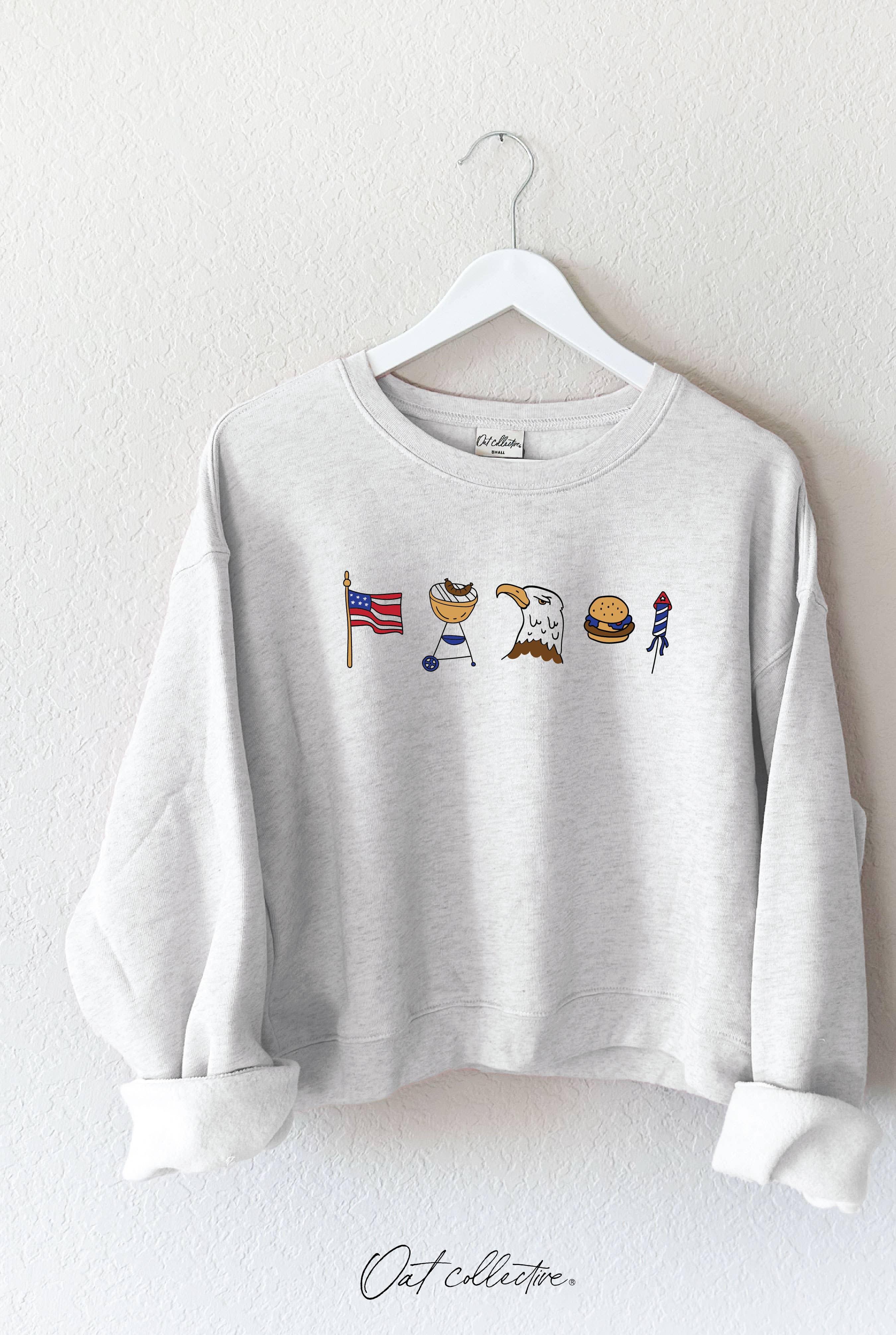 Patriotic Row Mid Graphic Sweatshirt T-Shirts, Hoodie | PodTeesHub.com