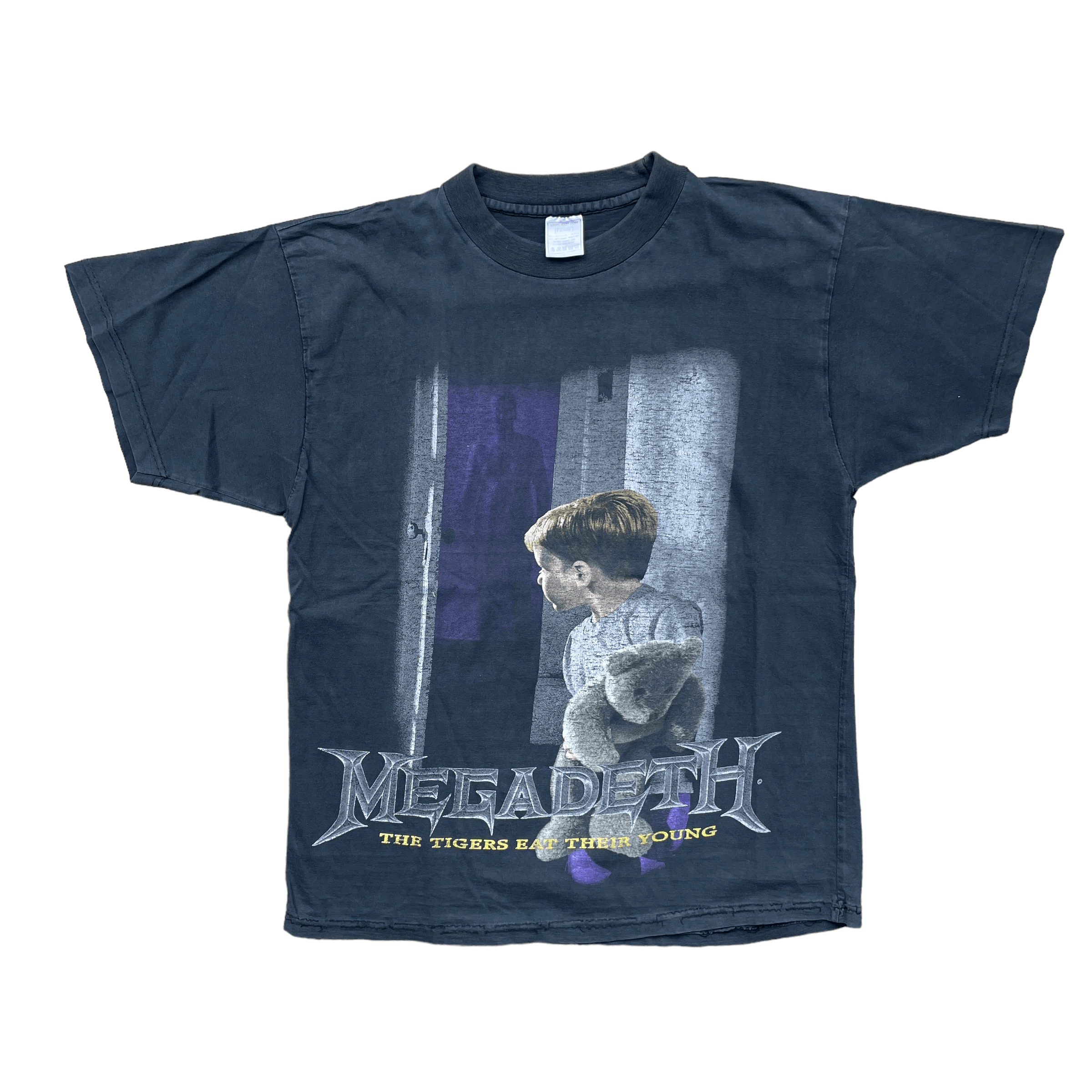 Vintage Megadeth The Tigers Eat Their Young World Domination T-Shirts, Hoodie, Sweatshirt | PodTeesHub.com