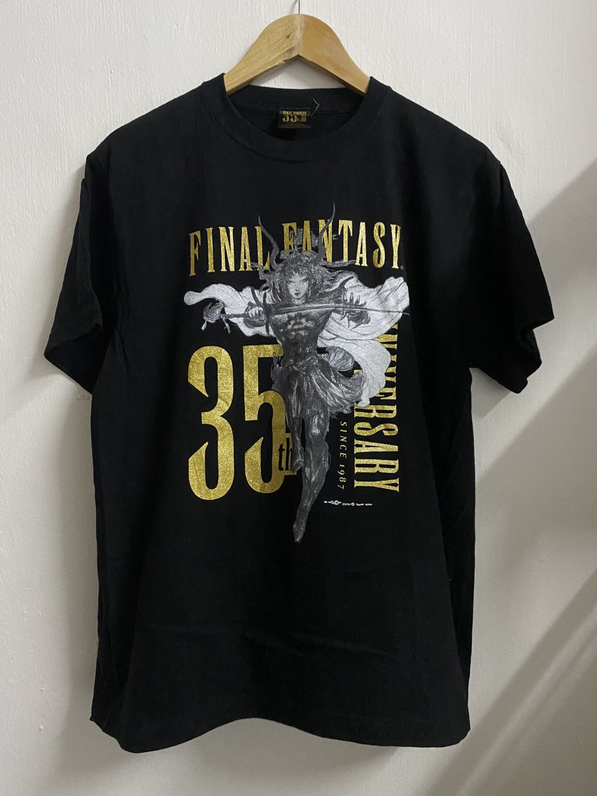 Japanese Brand X Playstation Final Fantasy 35th Anniversary Yoshitaka Amano T-Shirts, Hoodie, Sweatshirt | PodTeesHub.com