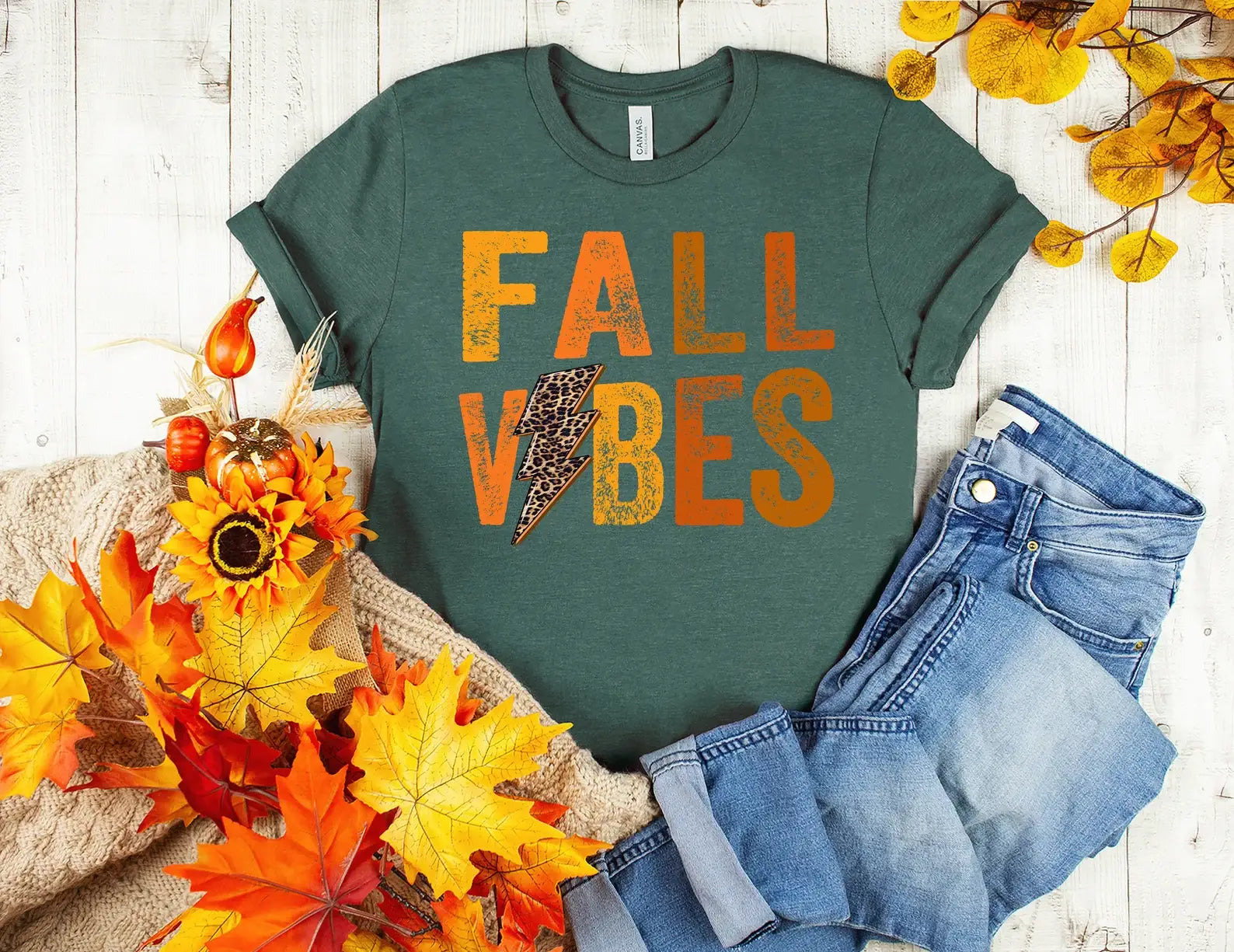 Fall Vibes T-Shirt Hoodie, Sweatshirt | PodTeesHub.com