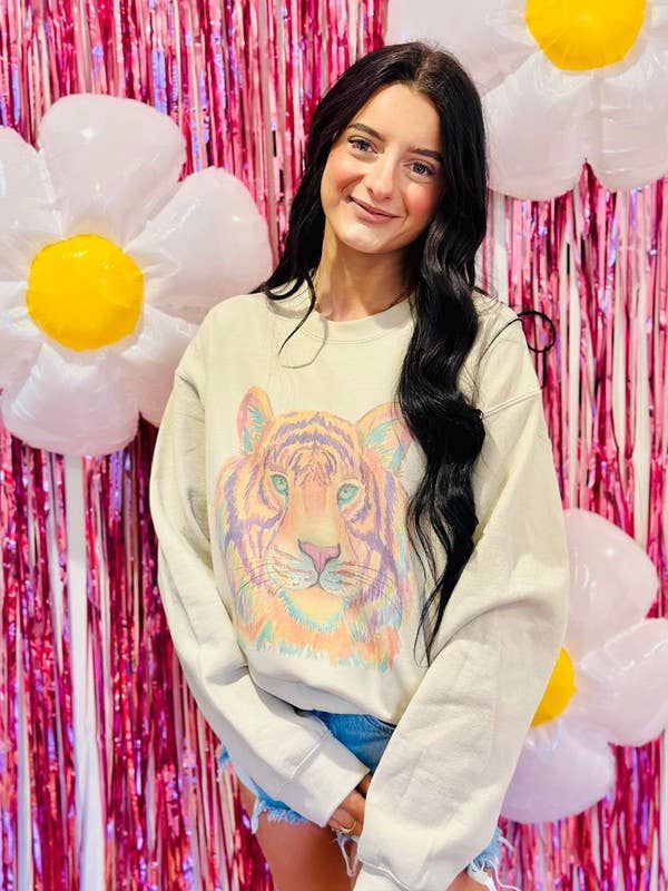 Watercolor Tiger Sublimation Sweatshirt T-Shirts, Hoodie | PodTeesHub.com