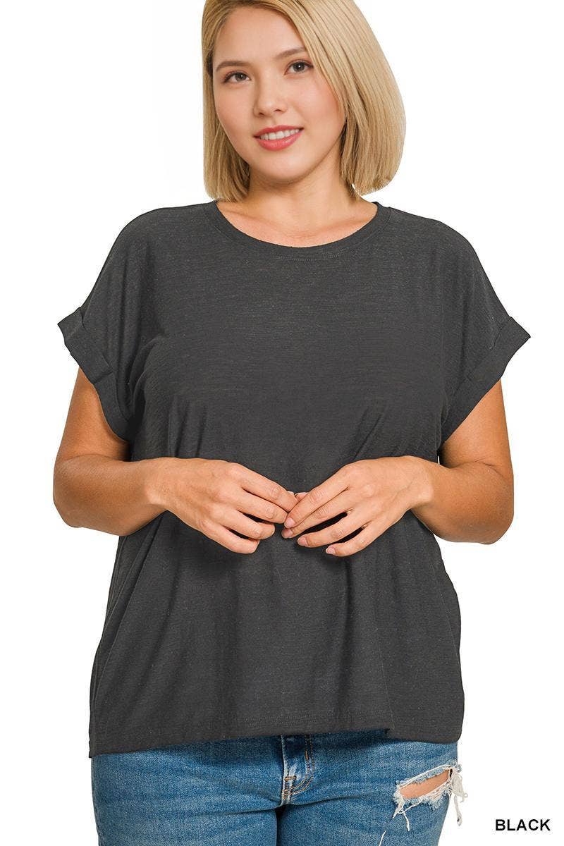 .1212 Plus Slub Cuffed Sleeve Tee SI-29183 Hoodie, Sweatshirt | PodTeesHub.com