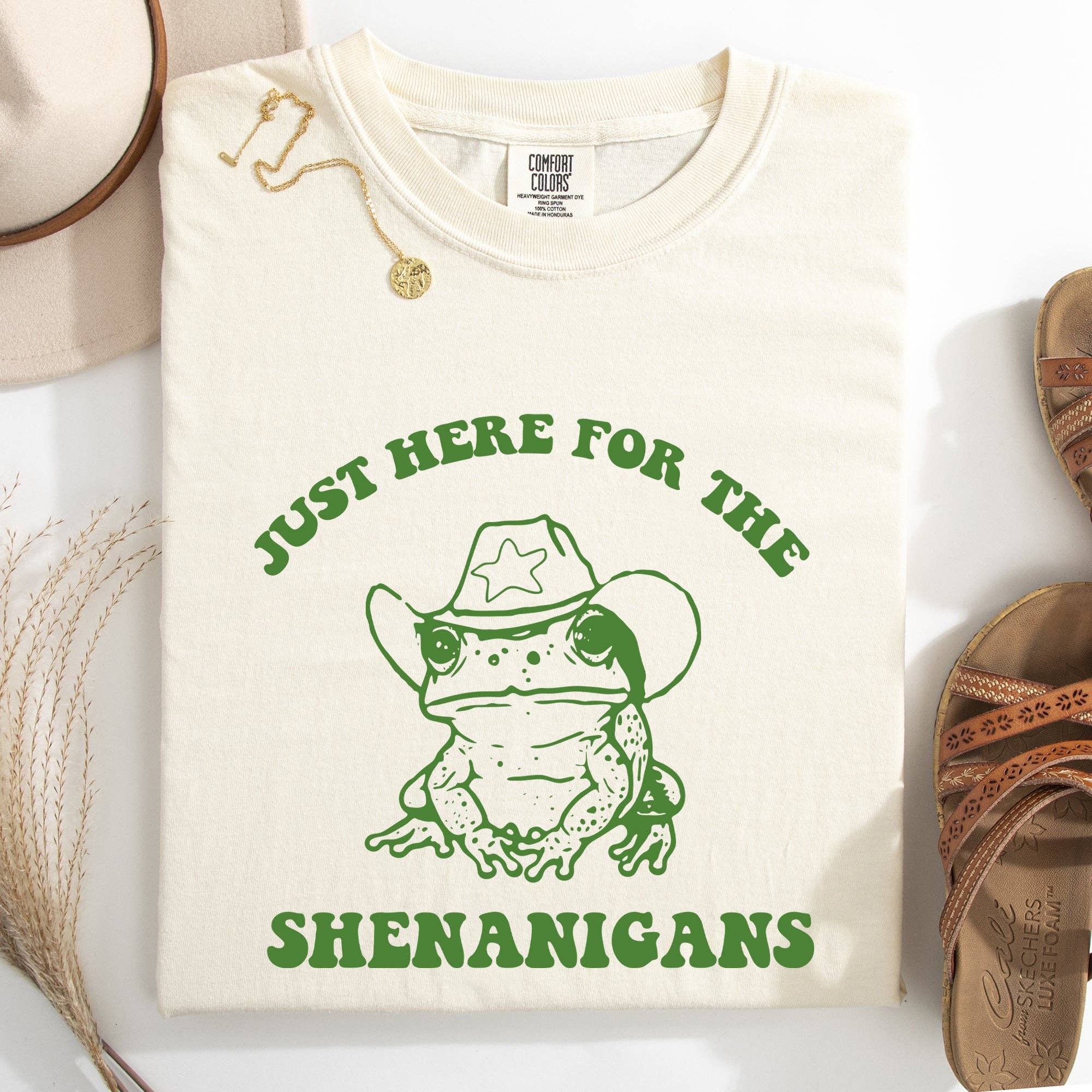 Shenanigans, Frog, Sheriff, St Patrick's Day Shamrock Tshirt Hoodie, Sweatshirt | PodTeesHub.com