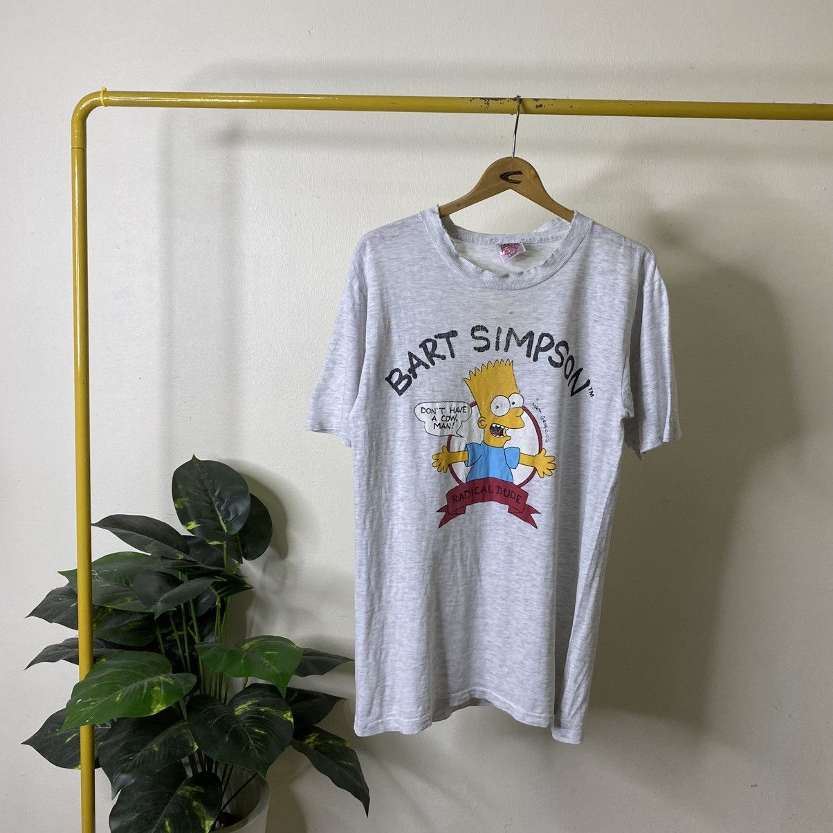 The Simpsons Vintage 1990s The Simpsons Distressed T Shirt Hoodie, Sweatshirt | PodTeesHub.com