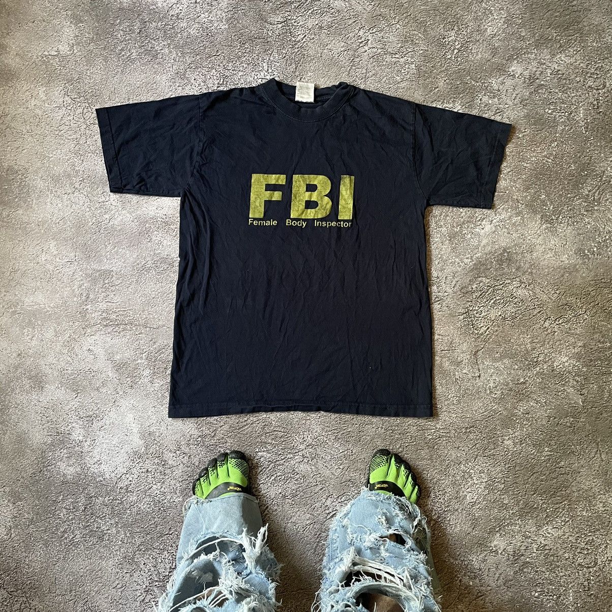 Vintage Y2k Female Body Inspector Fbi Funny Slogan Tee Hoodie, Sweatshirt | PodTeesHub.com