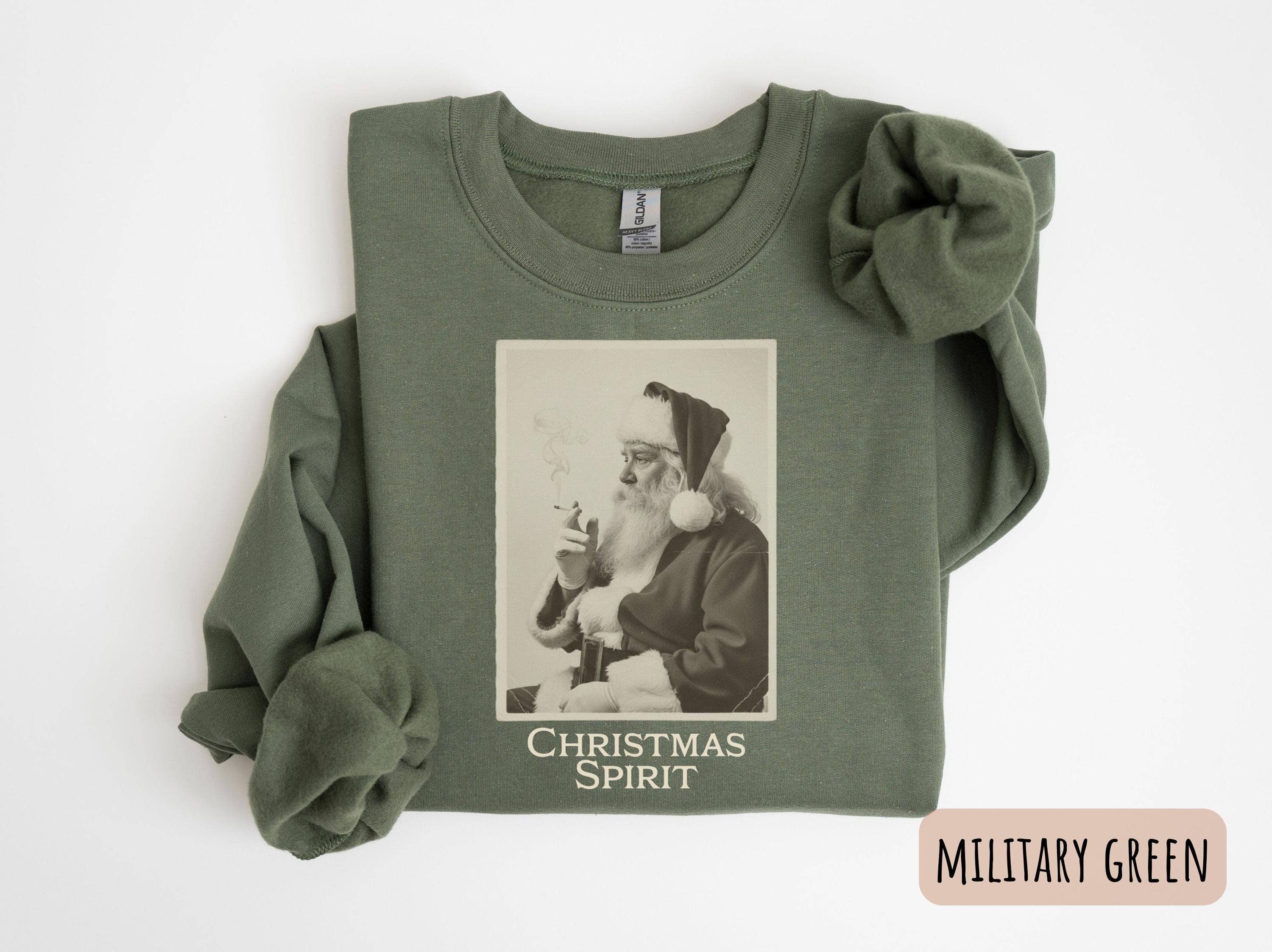 Retro Santa Christmas Crewneck Sweatshirt T-Shirts, Hoodie | PodTeesHub.com
