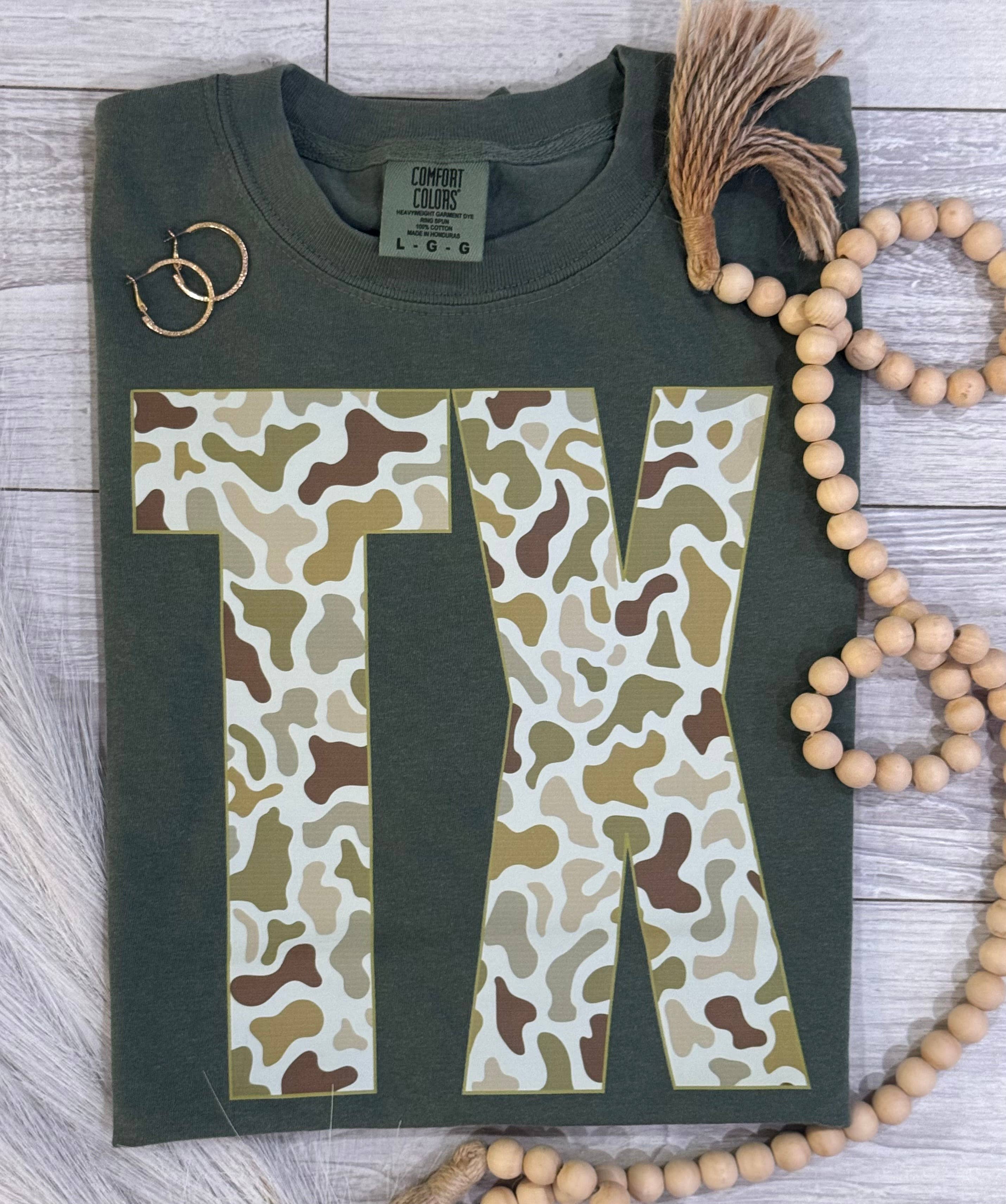 Tx Camo State Tee Hoodie, Sweatshirt | PodTeesHub.com