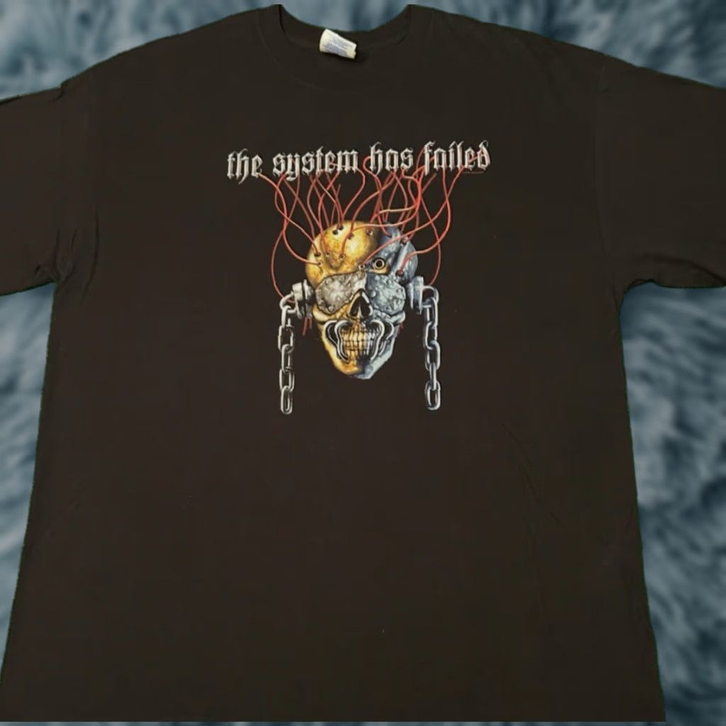 Vintage Megadeth Band Tee The System Has Failed 2004 Vtg Shirt Xl Black Mens Sz Xl Metal Roc Hoodie, Sweatshirt