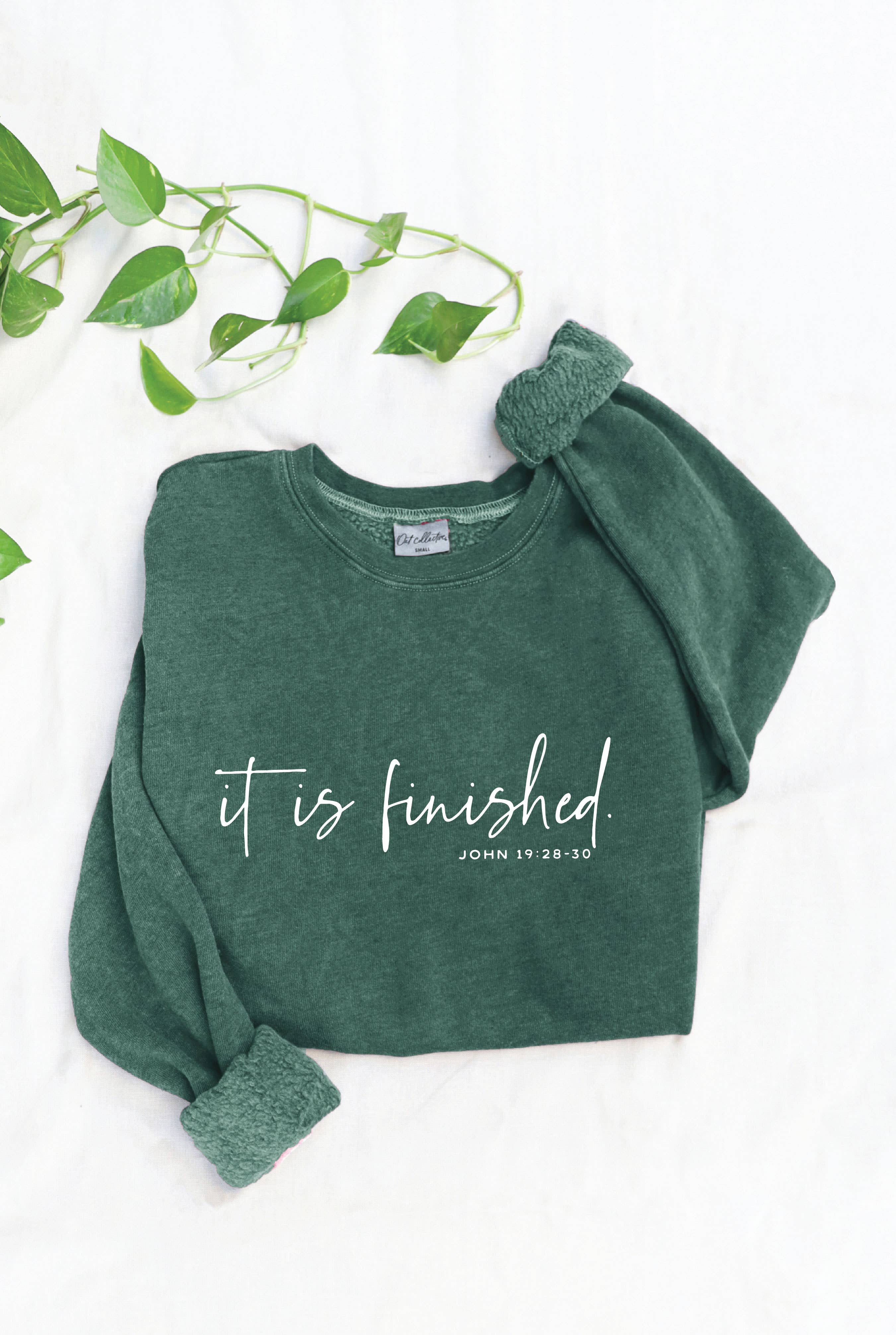 It Is Finished. Mineral Graphic Sweatshirt T-Shirts, Hoodie | PodTeesHub.com