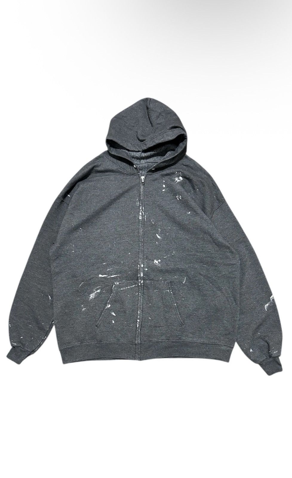Vintage Vtg Y2k Full Zip Painter Grey Hoodie Xl T-Shirts, Sweatshirt | PodTeesHub.com