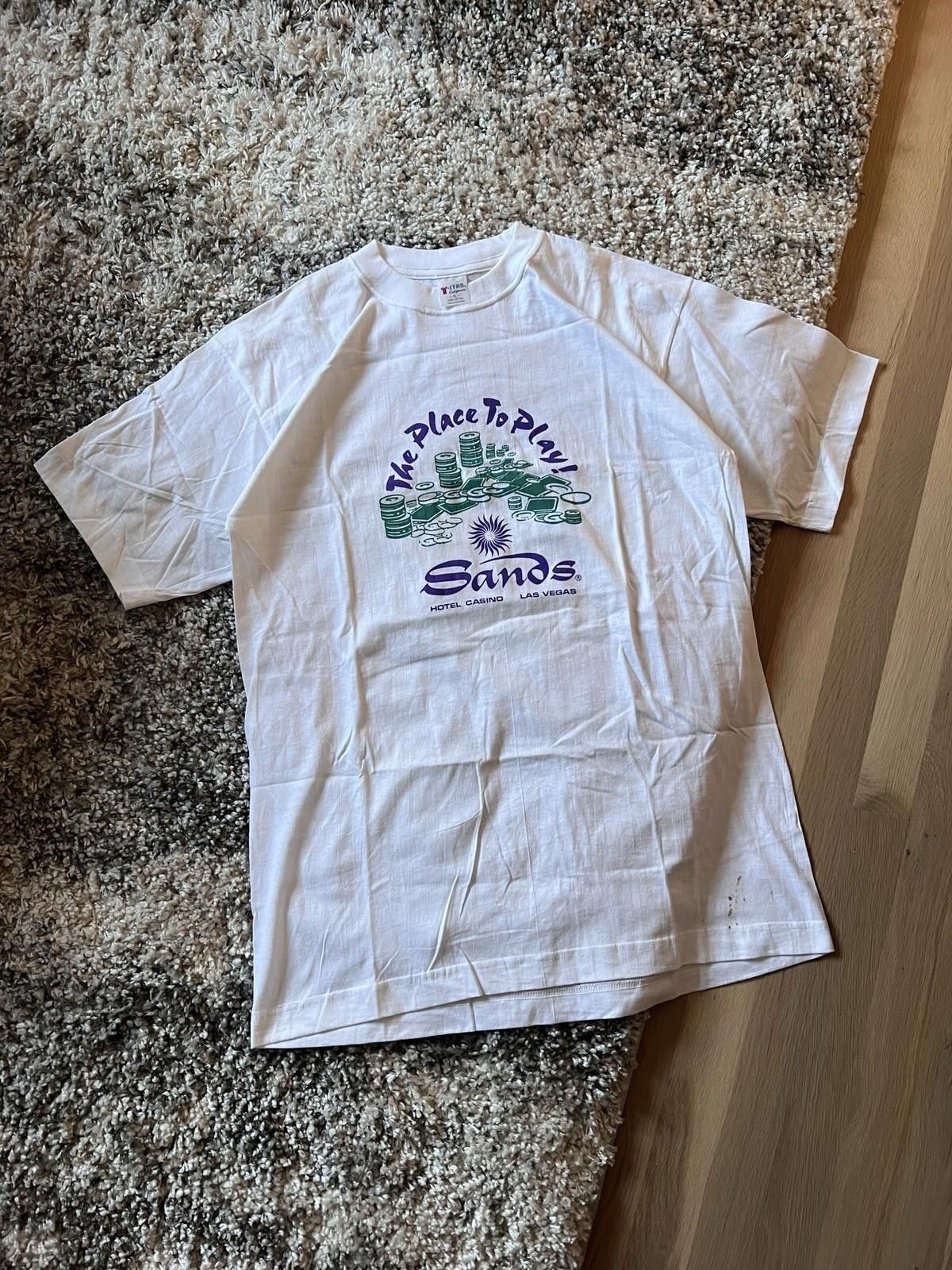 90s Vintage Sands Las Vegas White Size Xl T-Shirts, Hoodie, Sweatshirt
