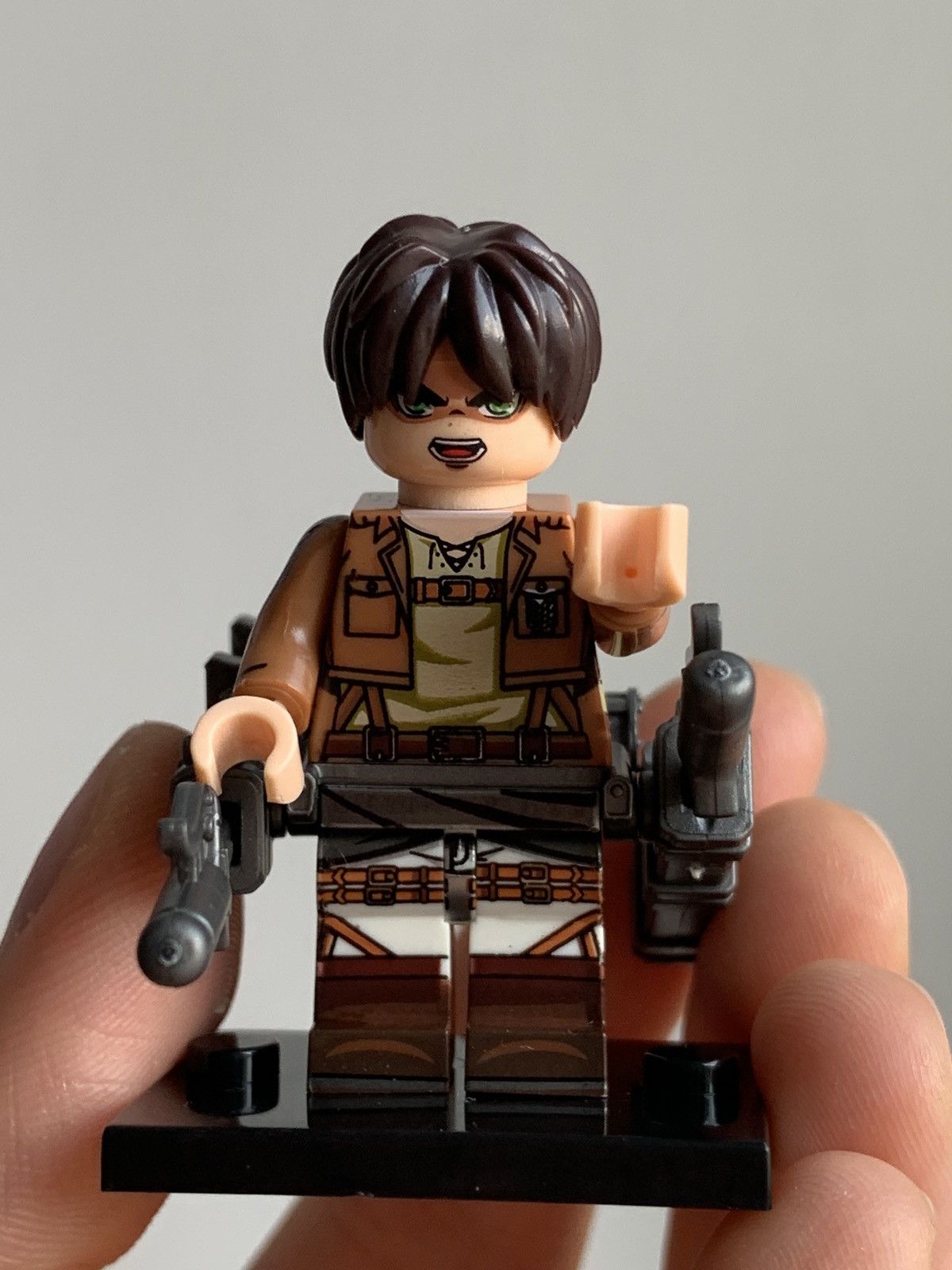 Designer X Japanese Brand Attack On Titan Anime Figure Minifigure Eren T-Shirts, Hoodie, Sweatshirt | PodTeesHub.com