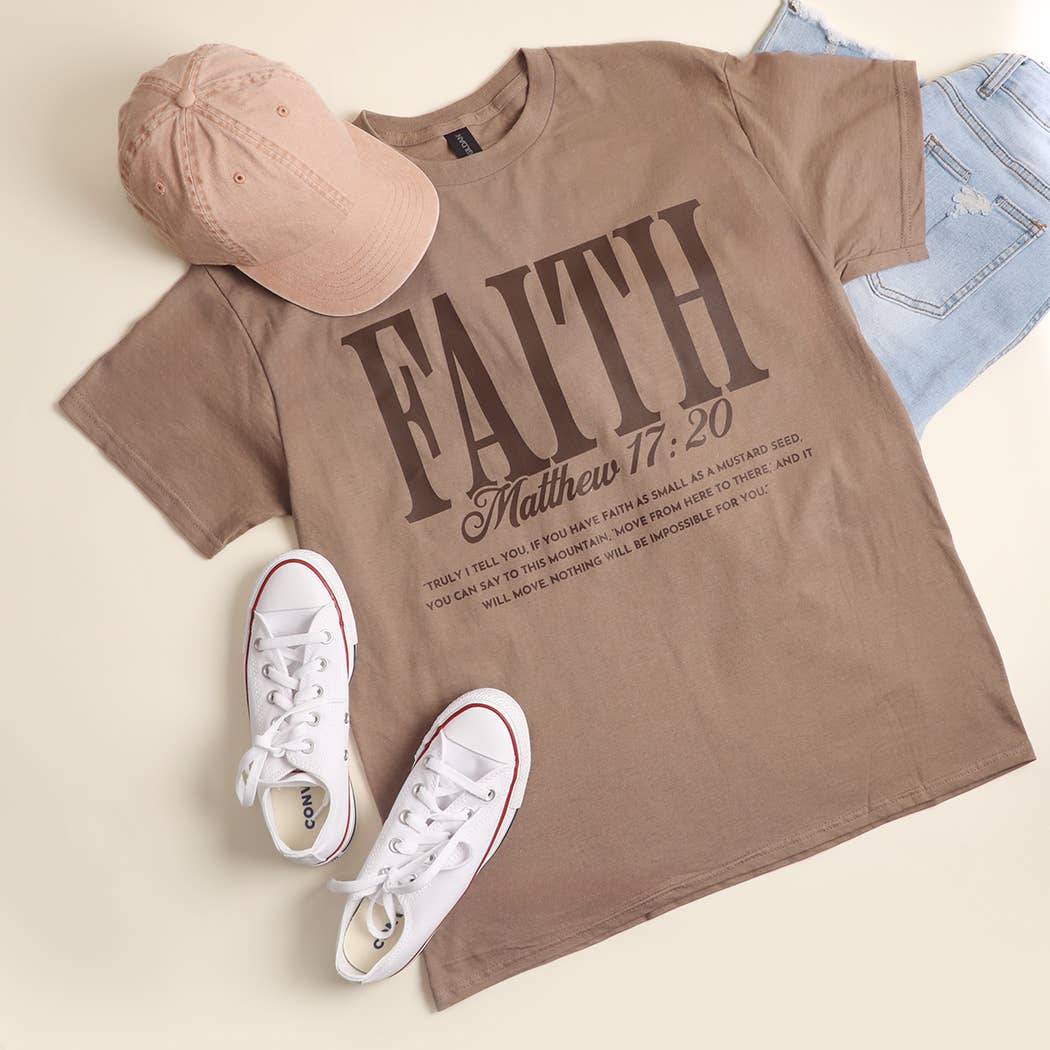 Faith Mathew 17:20 Heavy Cotton T-Shirt Hoodie, Sweatshirt | PodTeesHub.com