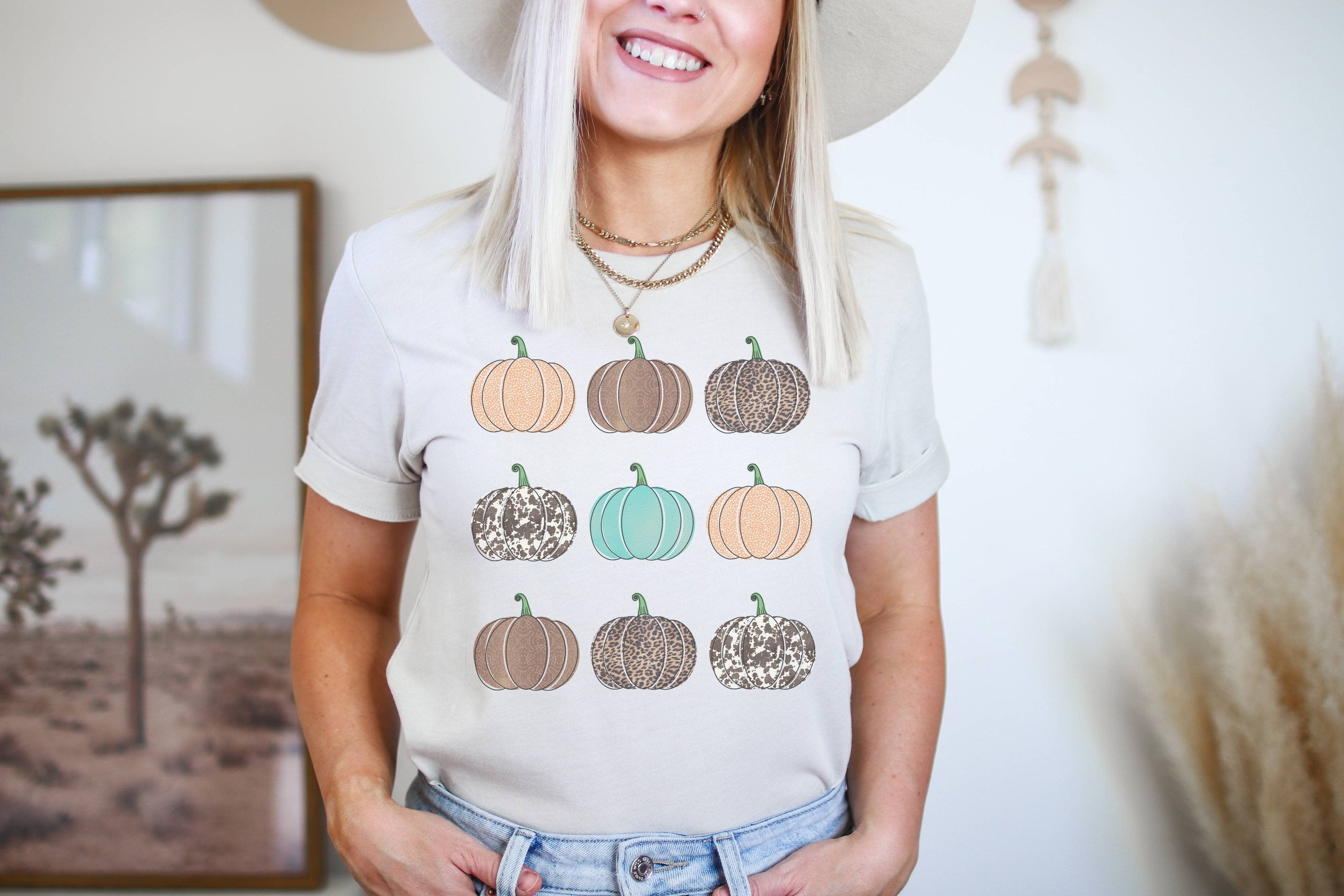 Western Pumpkin Graphic Tee Hoodie, Sweatshirt | PodTeesHub.com