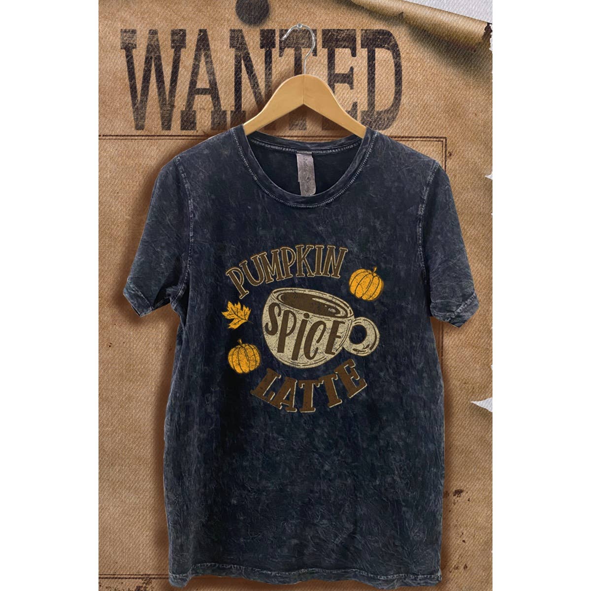 Pumkin Latte Vintage  Mineral Wash Vintage  Graphic  Tee Hoodie, Sweatshirt | PodTeesHub.com