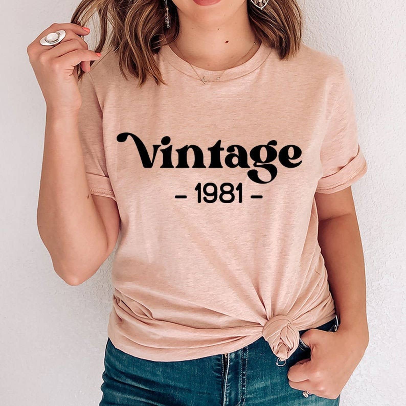 Vintage 1981 T-Shirt Hoodie, Sweatshirt | PodTeesHub.com