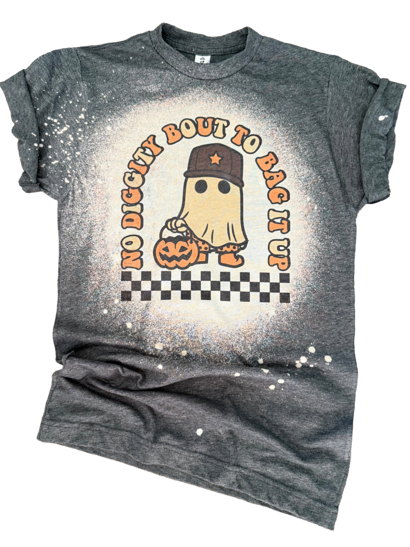 No Diggity Checkered 90's Halloween Ghost Tee Hoodie, Sweatshirt | PodTeesHub.com