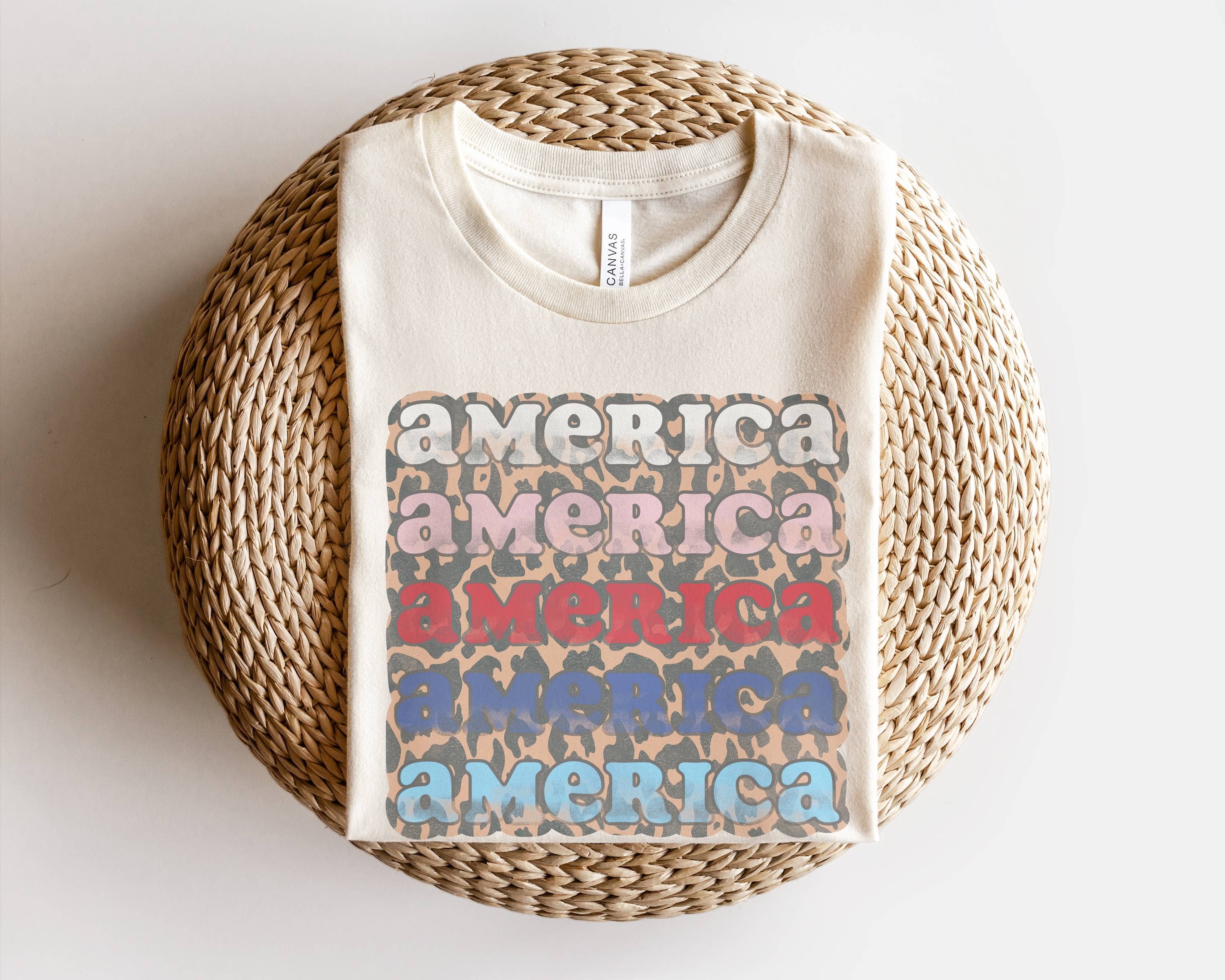 Leopard America Tee USA Patriotic 4th of July Graphic Tee Hoodie, Sweatshirt | PodTeesHub.com