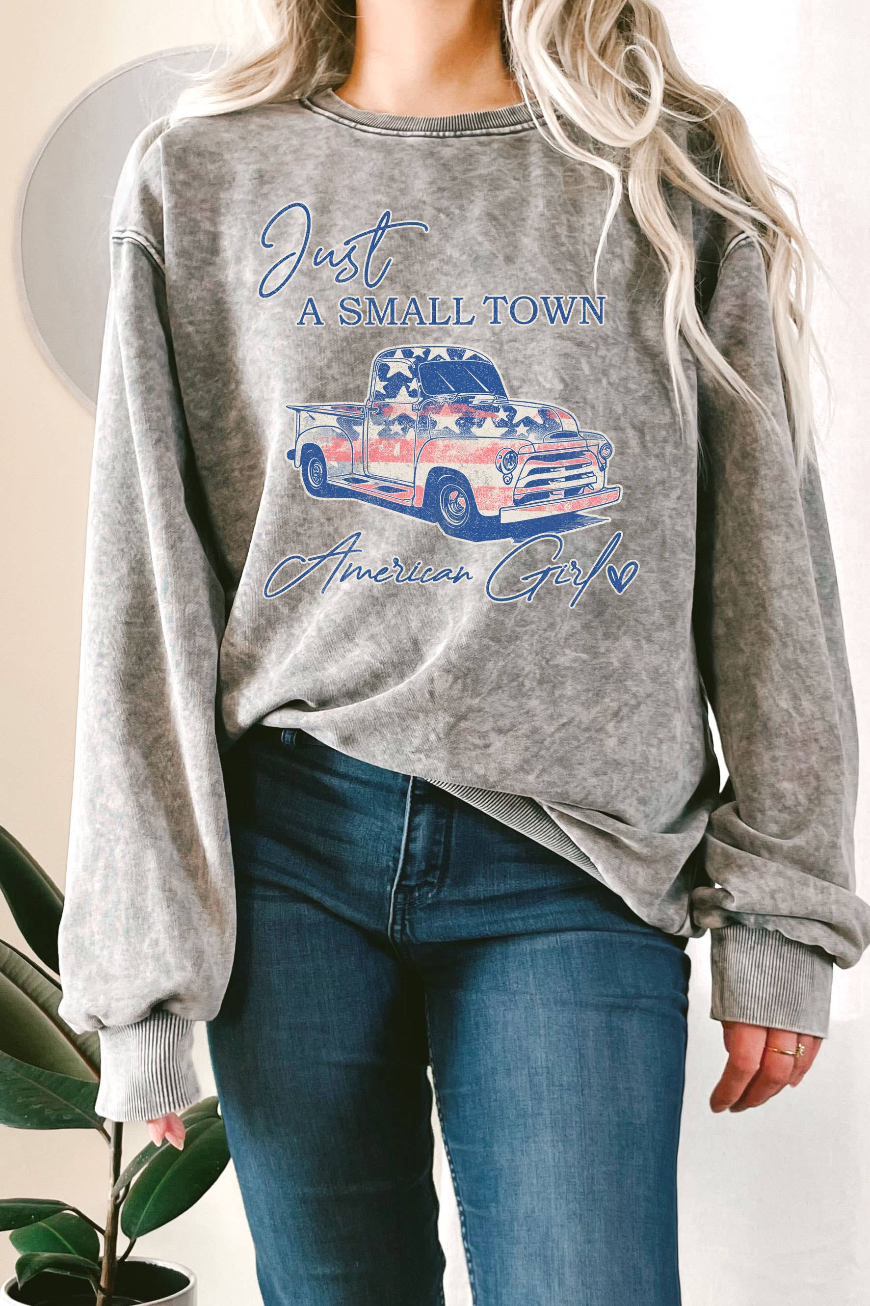Just A Small Town Girl Mineral Graphic Terry Sweatshirt T-Shirts, Hoodie | PodTeesHub.com