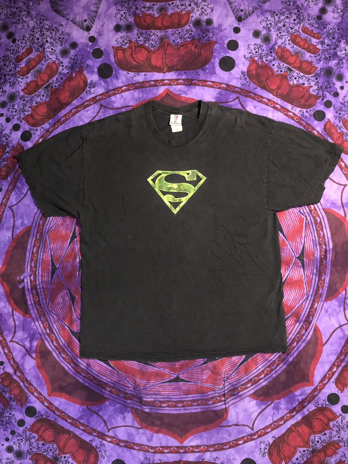 Vintage Six Flags X Superman Camo Logo Vintage 90s T-Shirts, Hoodie, Sweatshirt | PodTeesHub.com