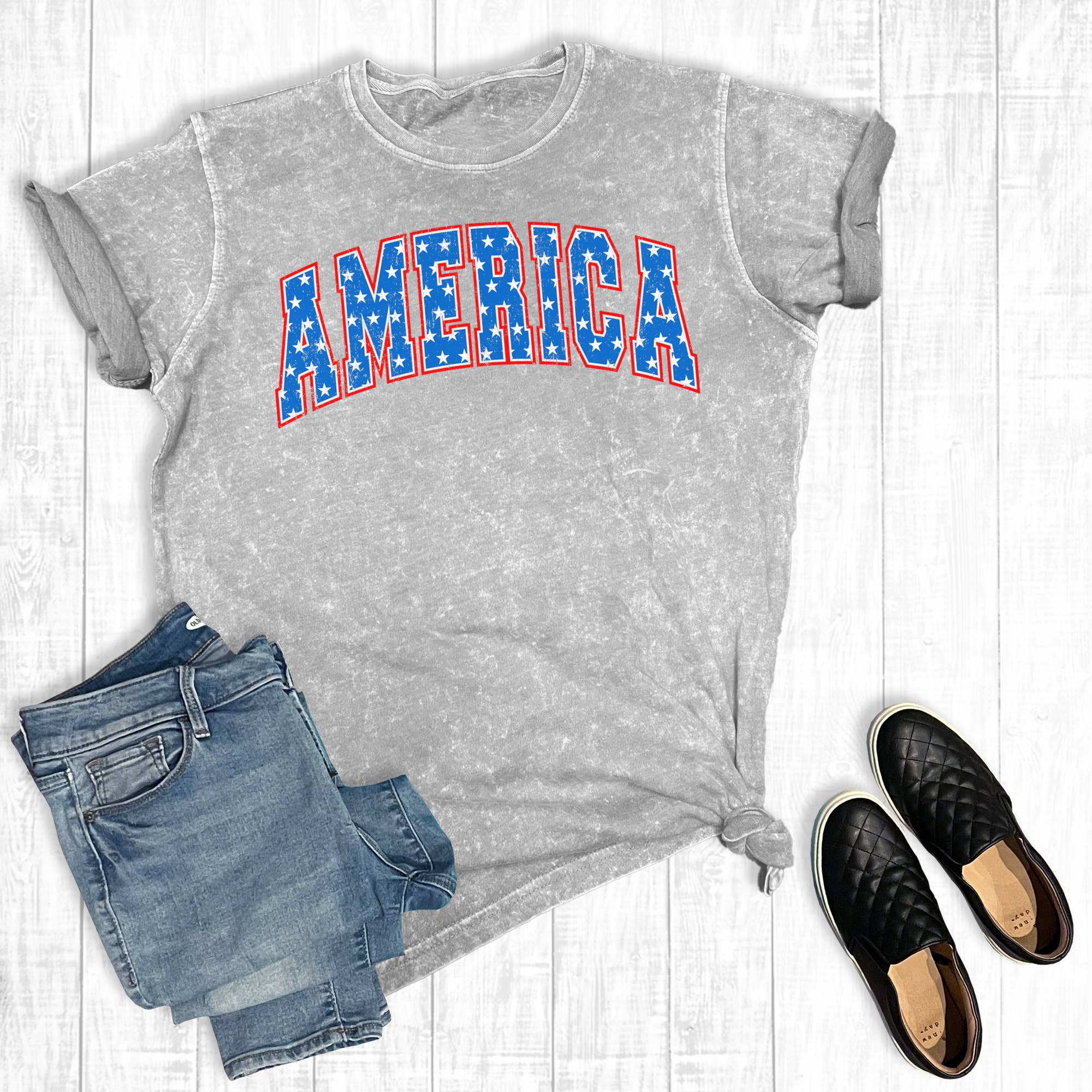 4th of July Make America Mineral Wash Graphic Tee Hoodie, Sweatshirt | PodTeesHub.com