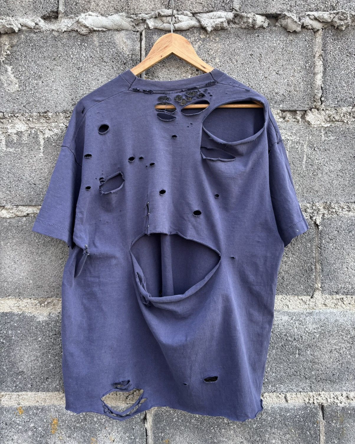 Vintage Thrashed Distressed Faded 90s T Shirt Navy Erd Grunge Hoodie, Sweatshirt | PodTeesHub.com