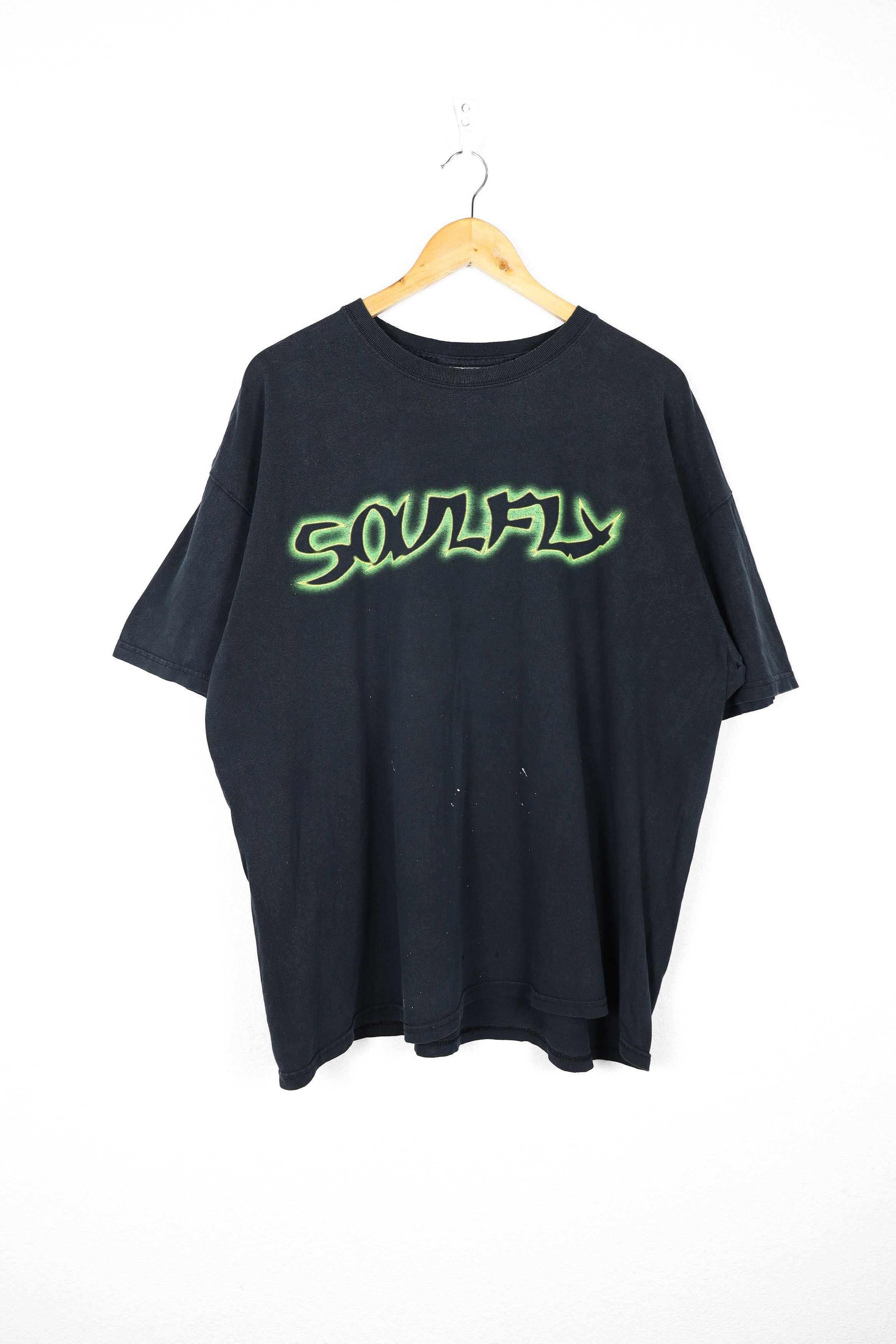 Band Tees Vintage Soulfly Metal Band Y2k Tee Tshirt Sepultura Hoodie, Sweatshirt | PodTeesHub.com