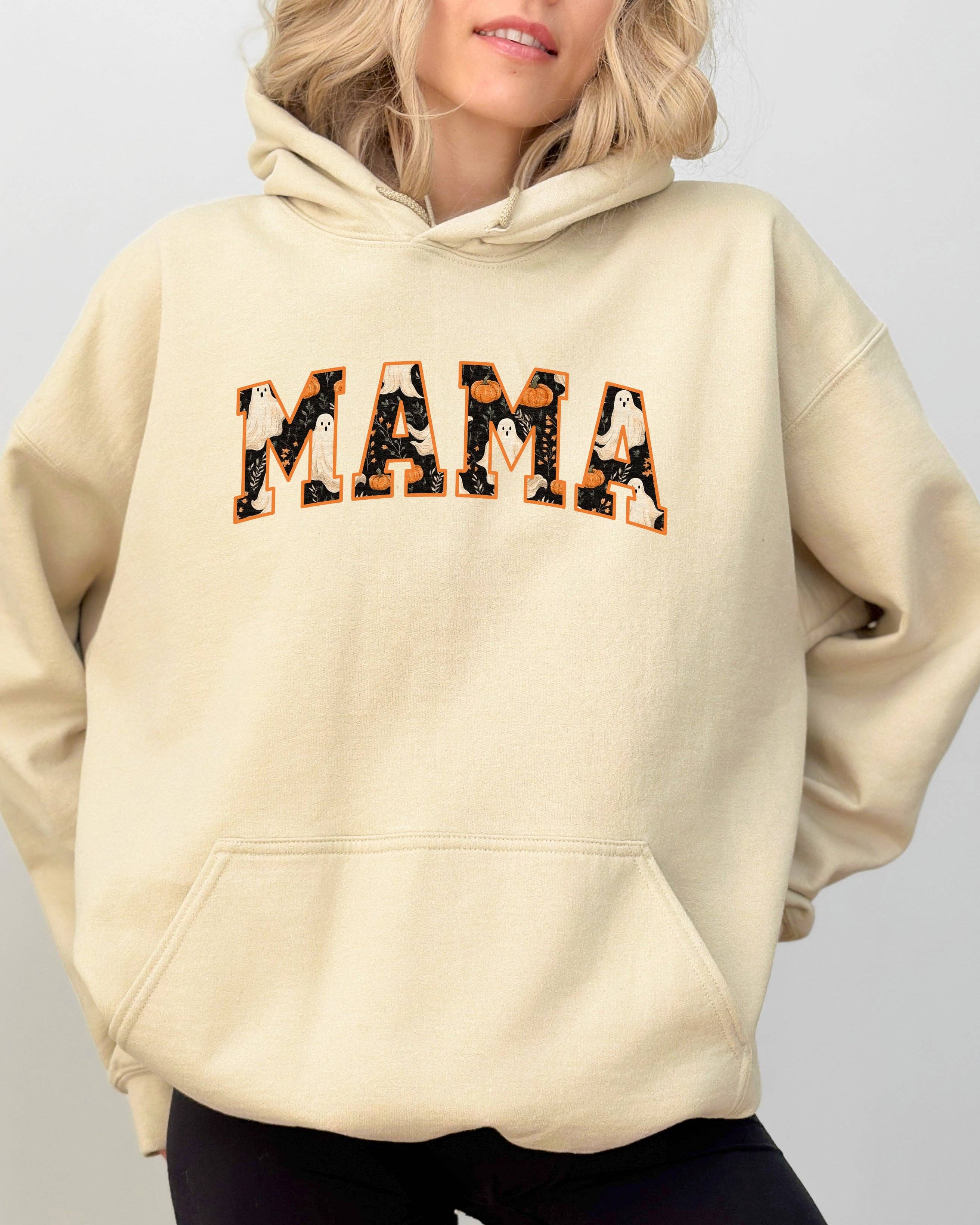 Mama, Ghost, Skeleton, Funny, Pumpkin, Halloween Hoodie T-Shirts, Sweatshirt | PodTeesHub.com