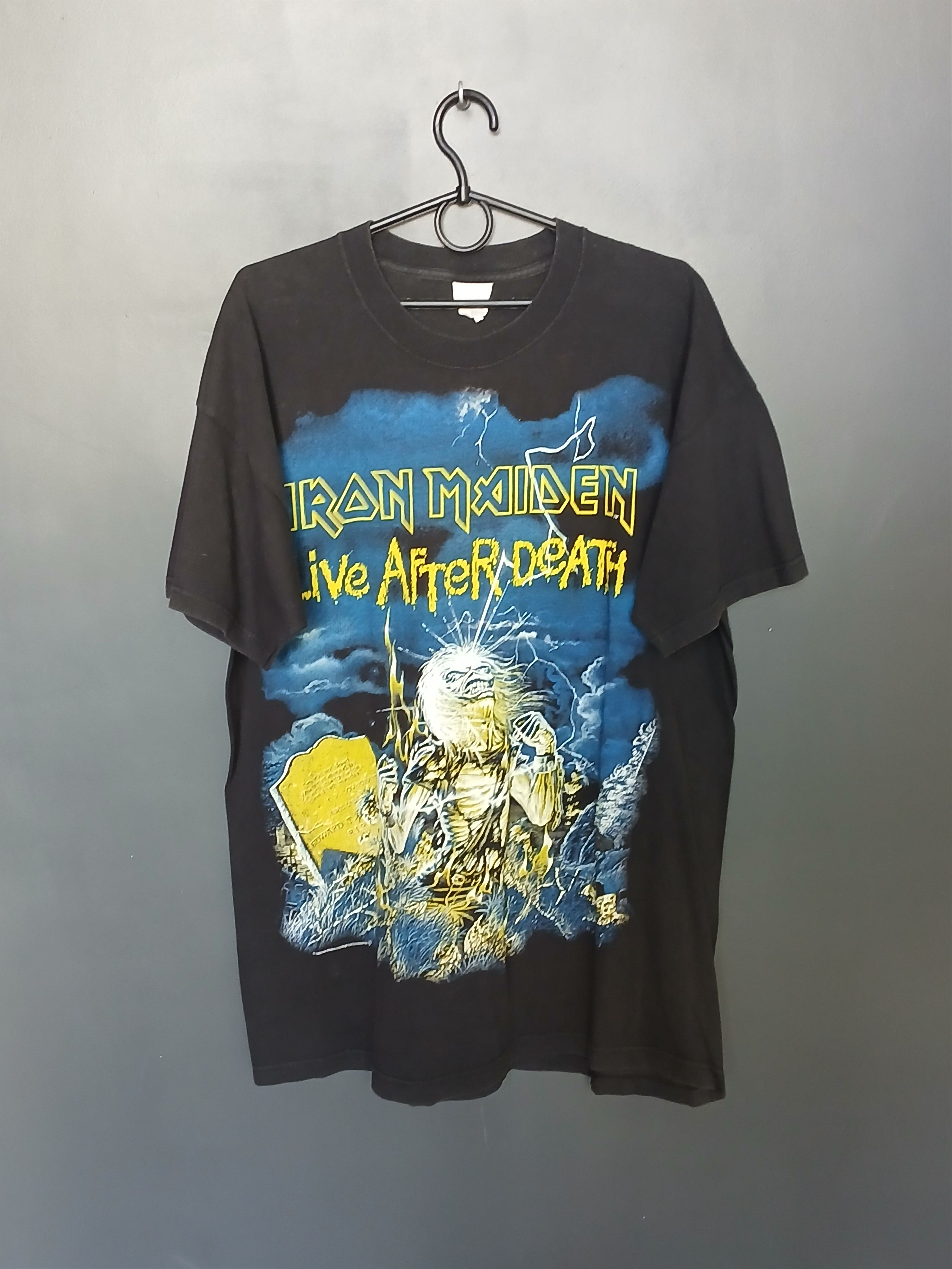 Iron Maiden Vintage 1985 Iron Maiden Live After Death T Shirt Hoodie, Sweatshirt | PodTeesHub.com
