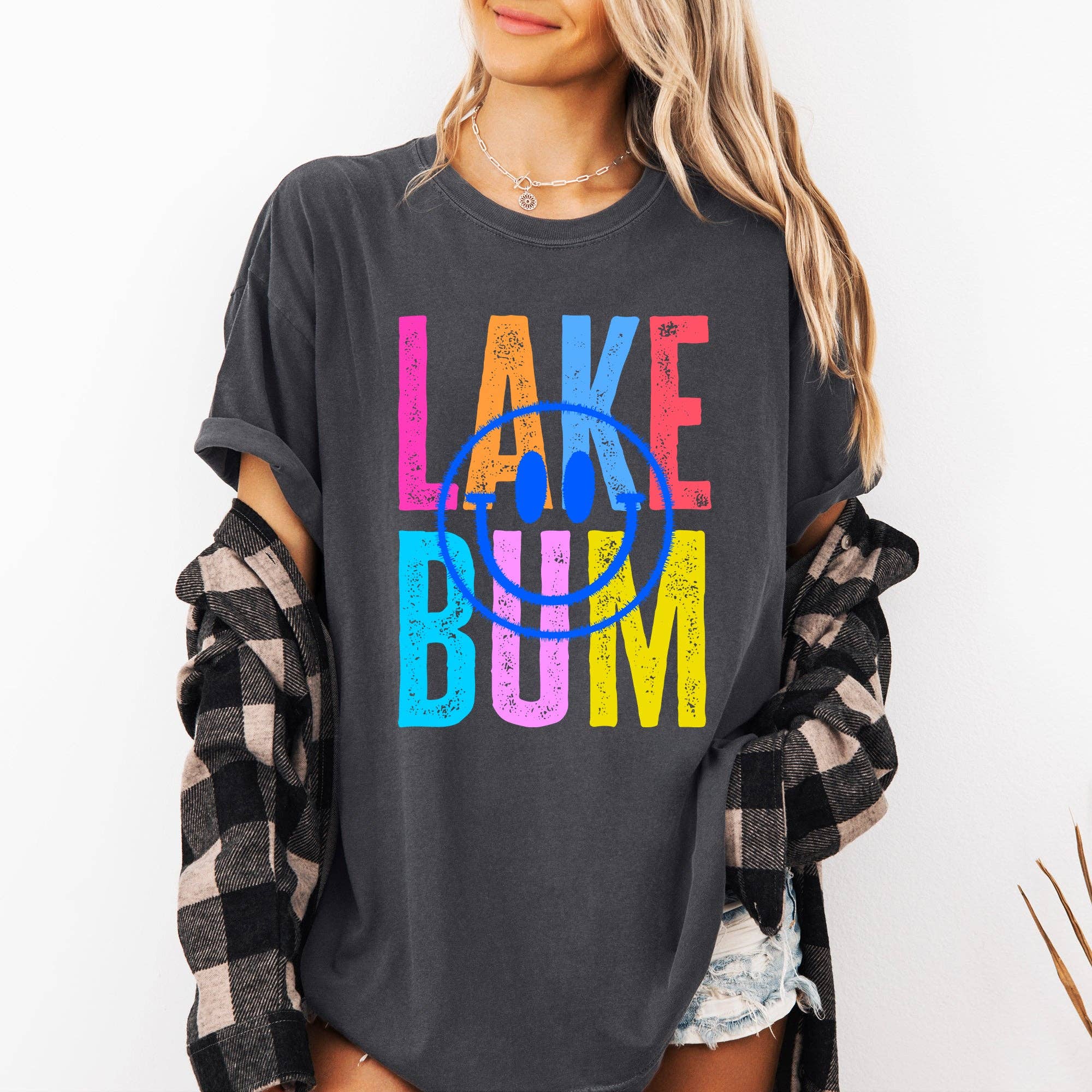 Lake Bum, Summer, Lake Life, Retro, Comfort Colors T-Shirt Hoodie, Sweatshirt | PodTeesHub.com