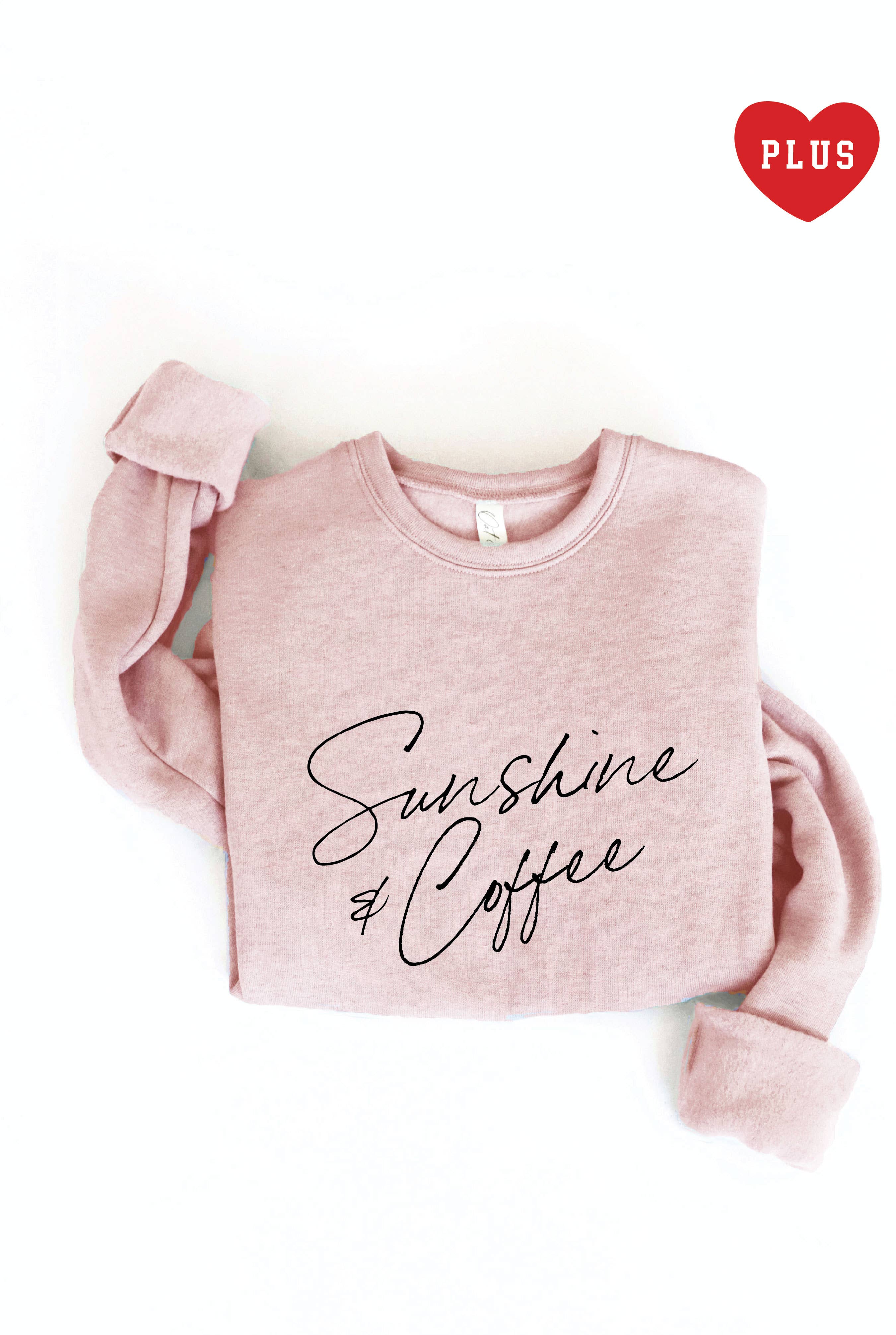 Sunshine & Coffee  Plus Graphic Sweatshirt T-Shirts, Hoodie | PodTeesHub.com